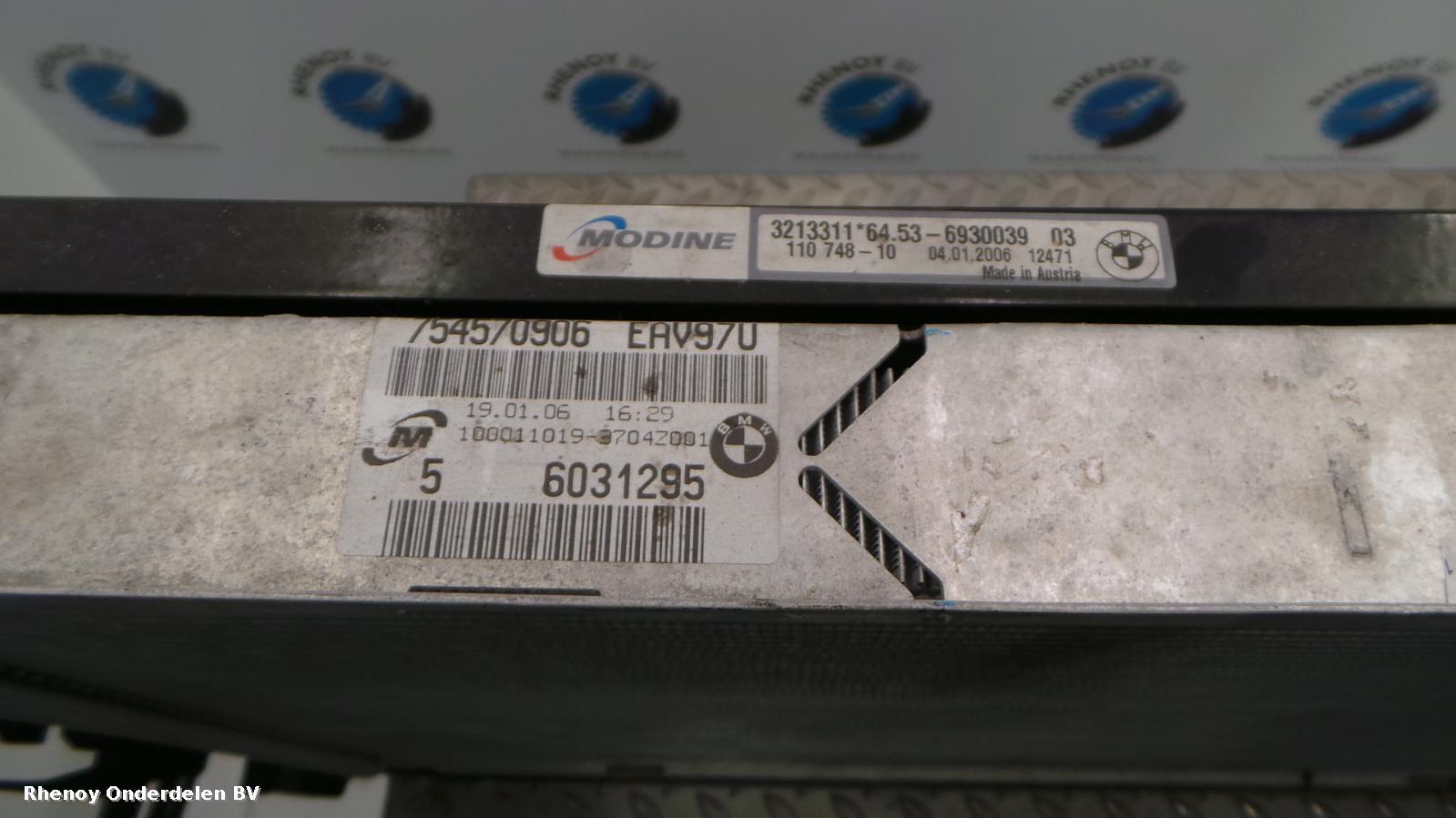 2007 BMW 3 SERIES KOELERPAKKET View Auto part KOELERPAKKET BMW 3 SERIES 2007