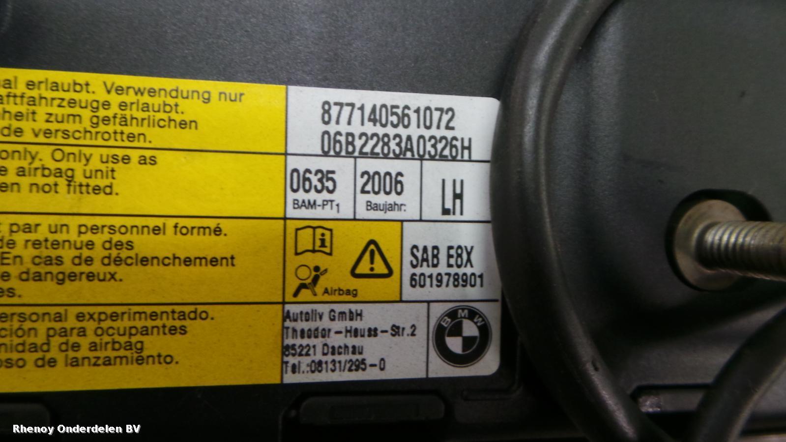 View Auto part L Air Bag BMW 1 SERIES 2006