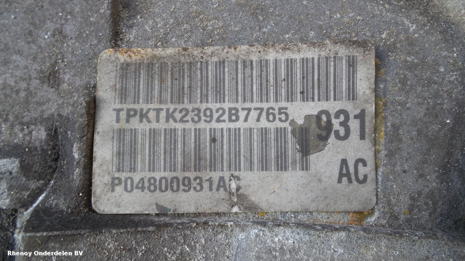 View Auto part Gearbox CHRYSLER VOYAGER 2003