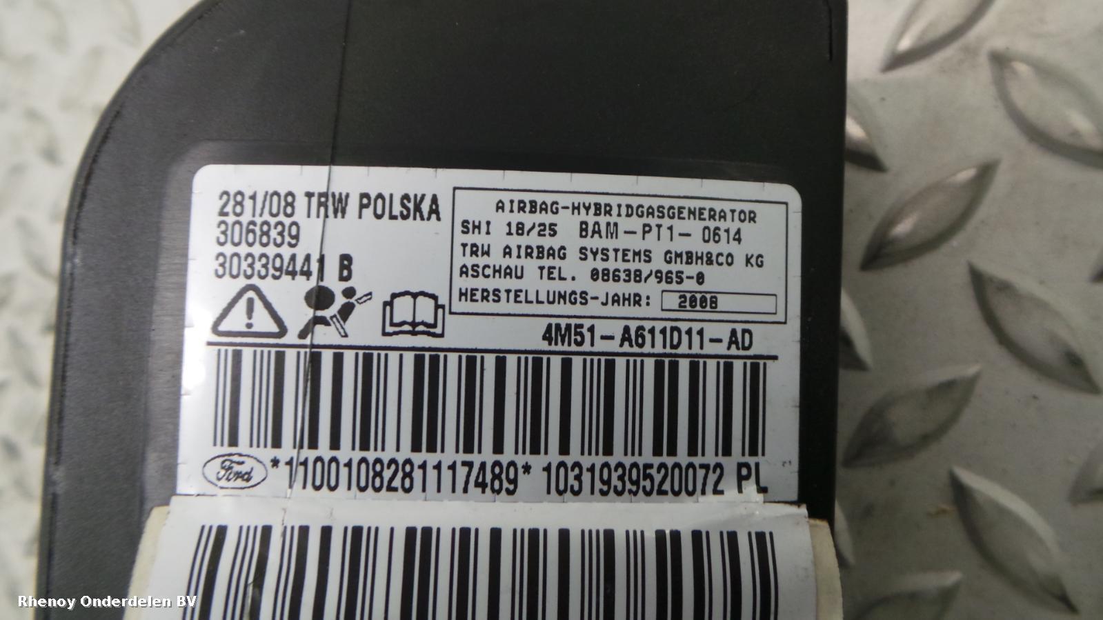 View Auto part L Air Bag FORD FOCUS 2008