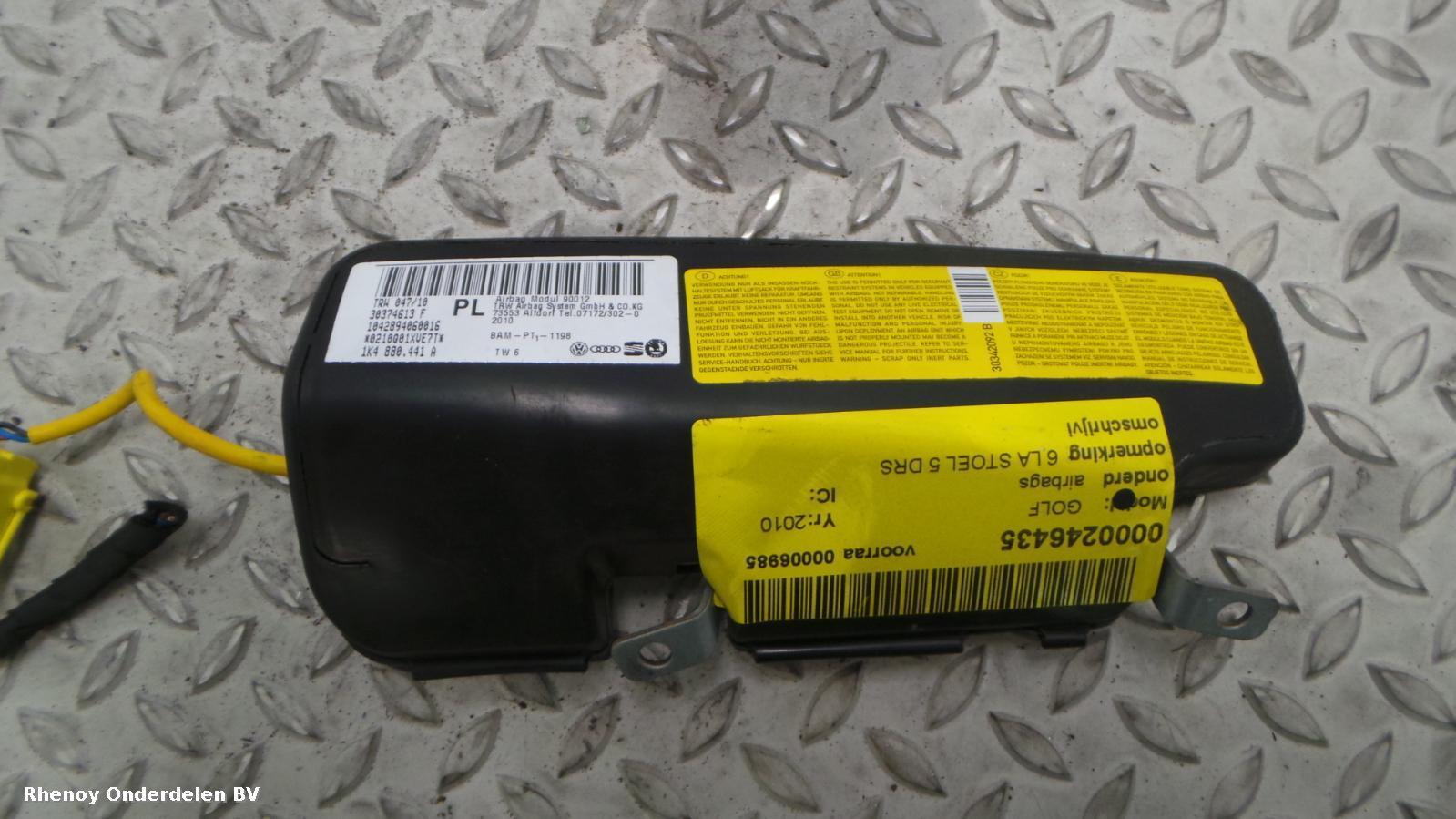 View Auto part AIRBAG LINKS VOLKSWAGEN GOLF 2010