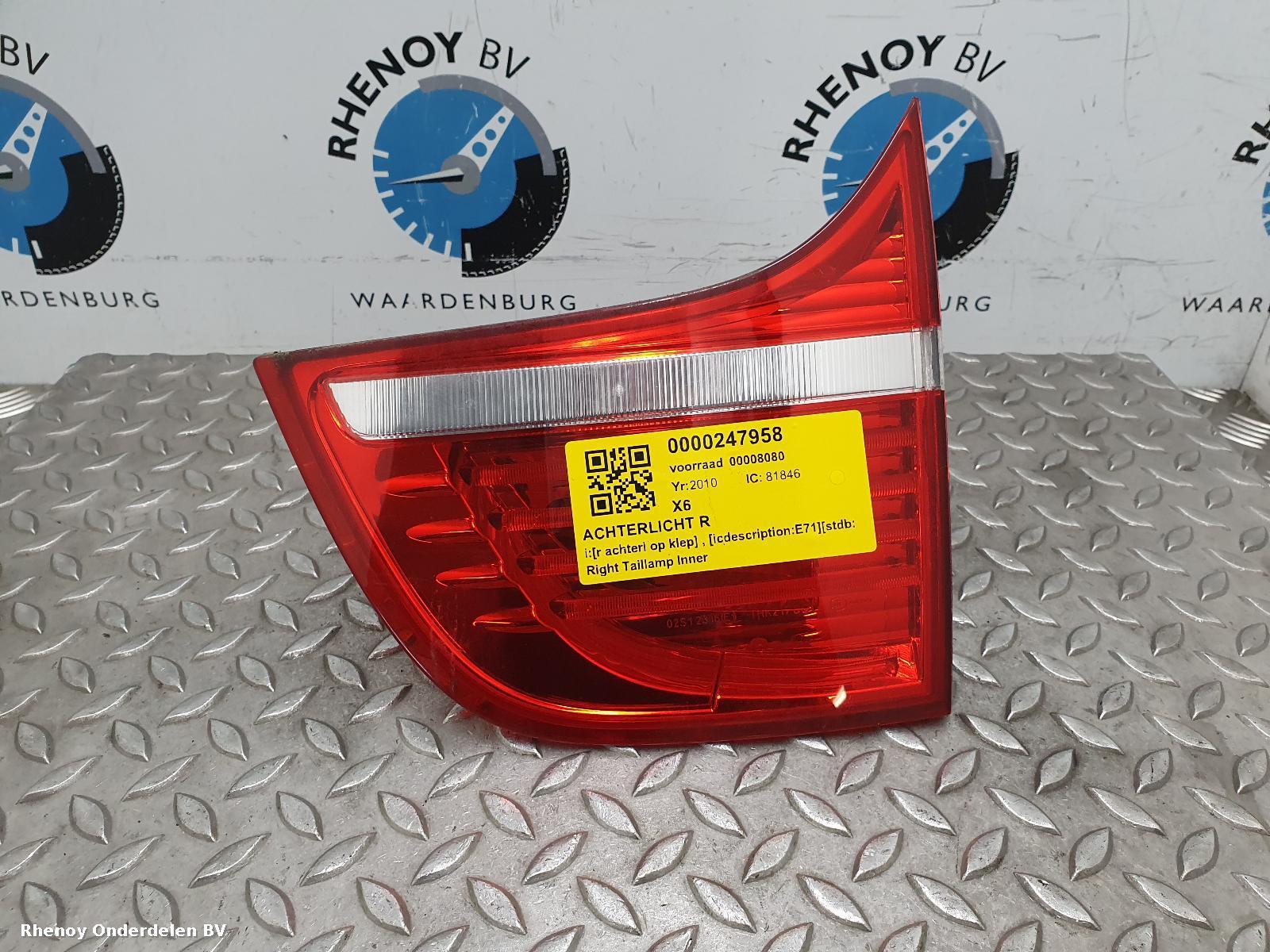 Bekijk Auto-onderdeel ACHTERLICHT R BMW X6 2010