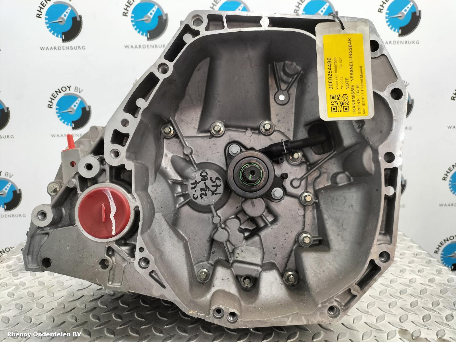 Bekijk Auto-onderdeel TRANSMISSIE / VERSNELLINGSBAK NISSAN NOTE 2012