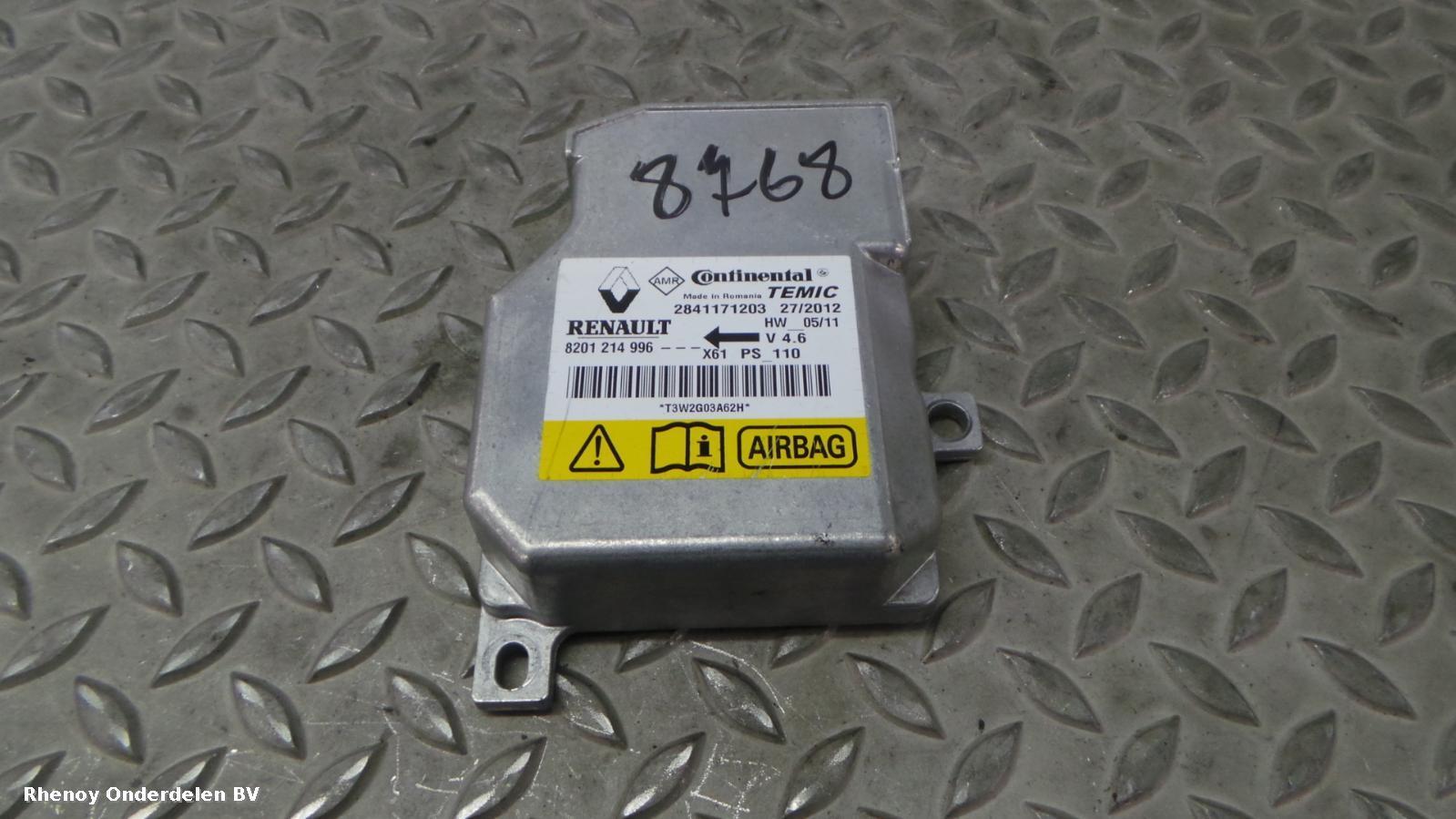 2012 RENAULT KANGOO AIRBAG RECHTS View Auto part AIRBAG RECHTS RENAULT KANGOO 2012