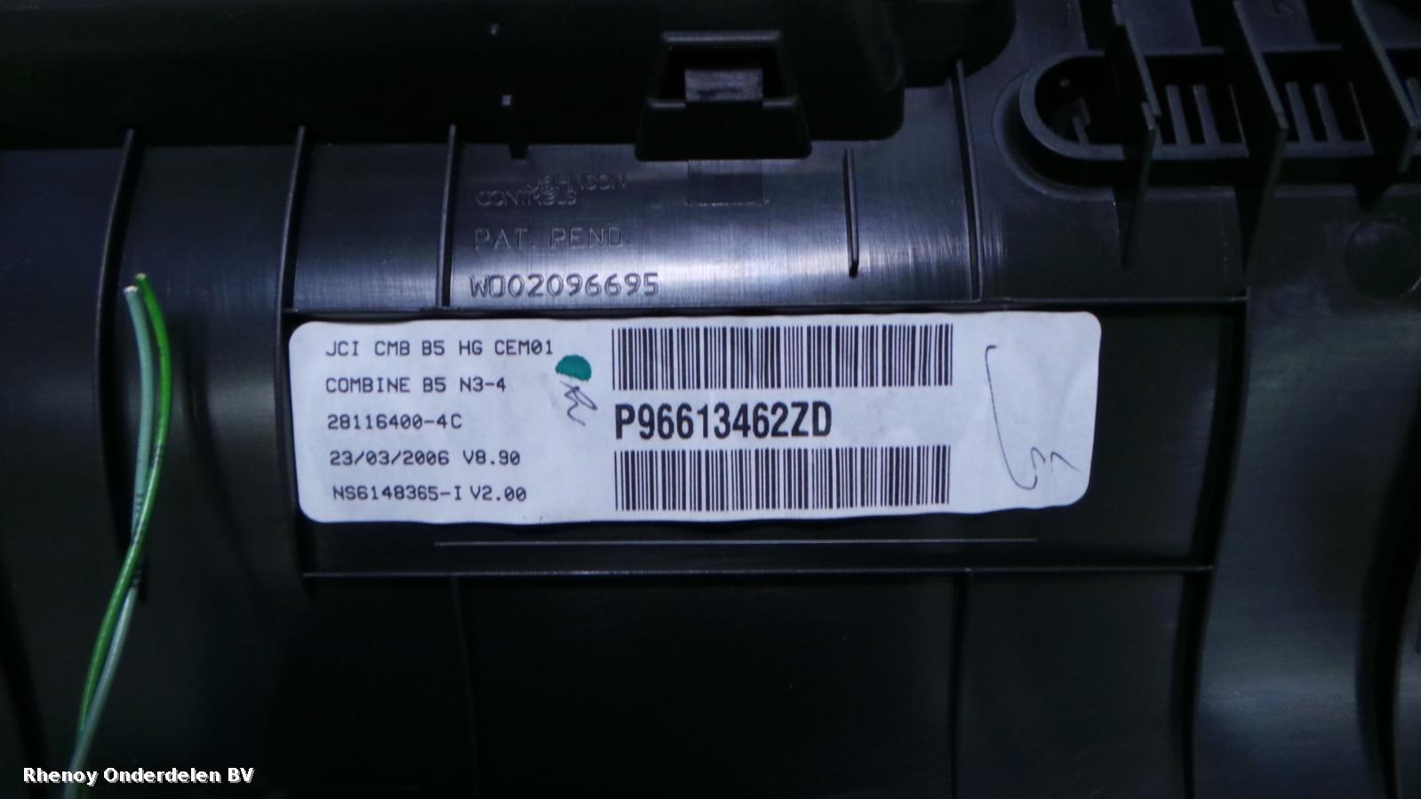 View Auto part KLOKKENPANEEL CITROEN C4 2006