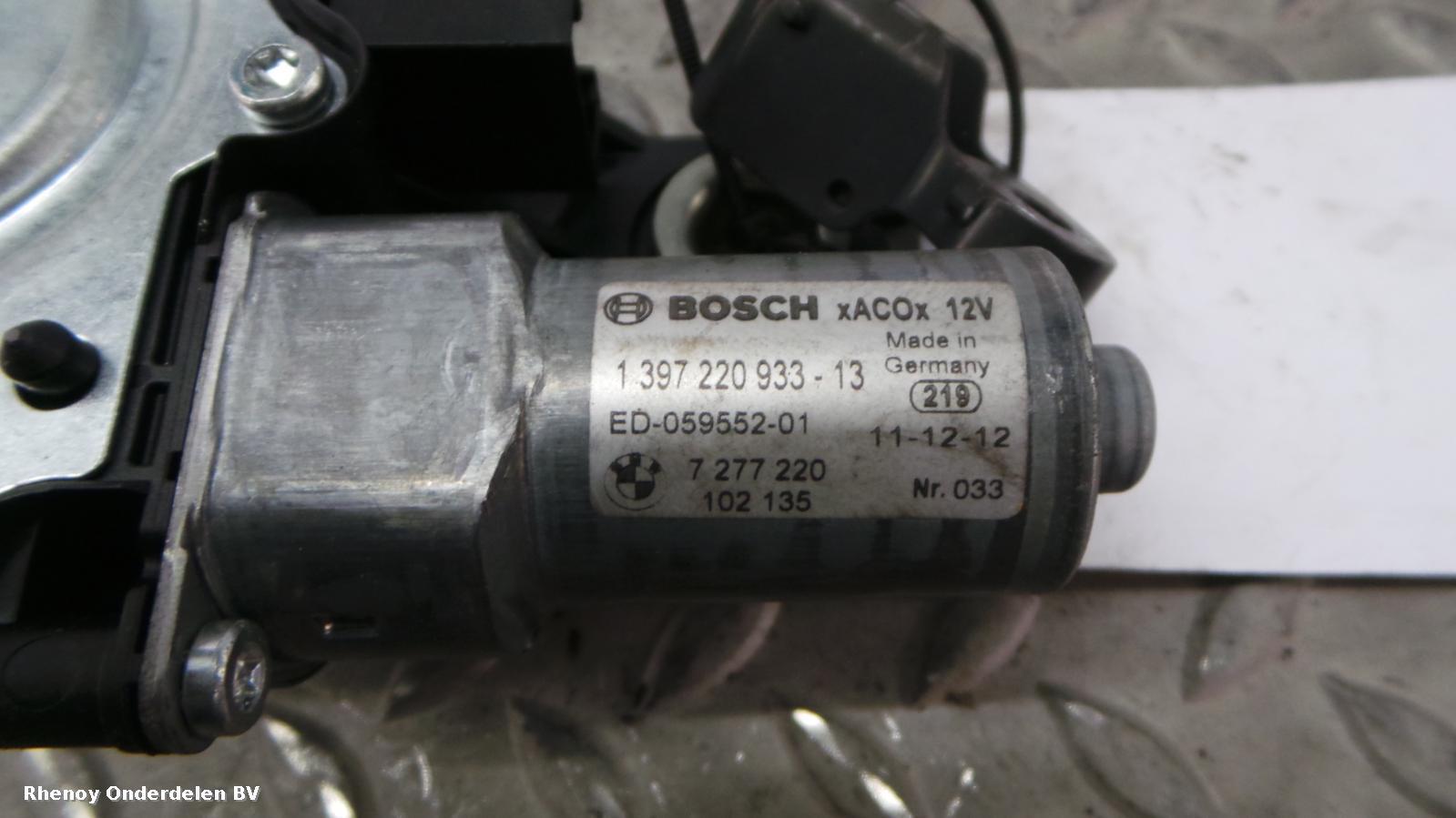 View Auto part RUITENWISSERMOTOR ACHTER BMW 3 SERIES 2012