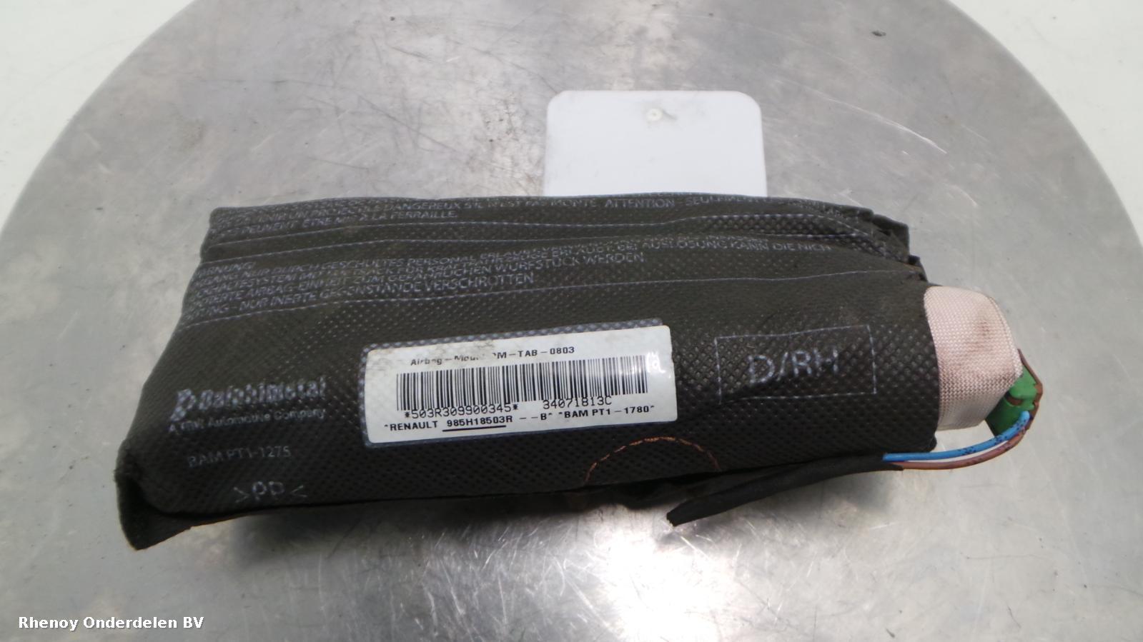 2013 RENAULT CLIO AIRBAG RECHTS View Auto part AIRBAG RECHTS RENAULT CLIO 2013