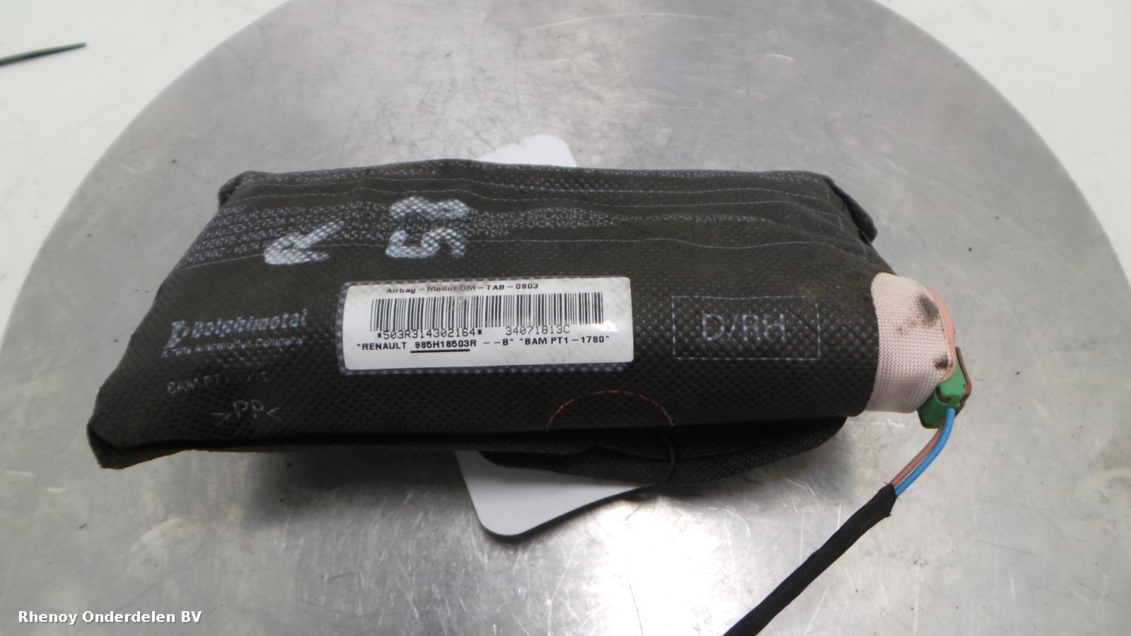 2013 RENAULT CLIO AIRBAG RECHTS View Auto part AIRBAG RECHTS RENAULT CLIO 2013