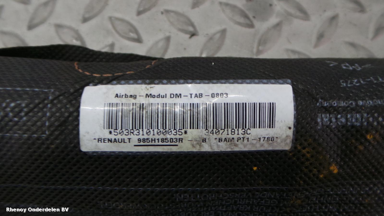 2013 RENAULT CLIO AIRBAG LINKS View Auto part AIRBAG LINKS RENAULT CLIO 2013