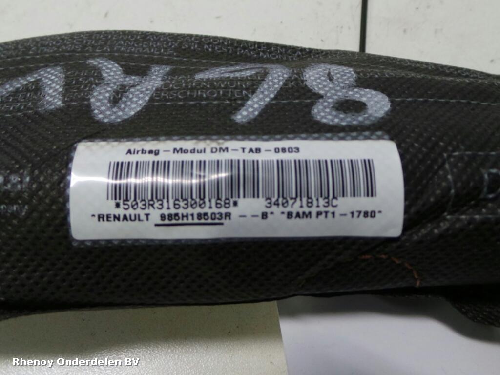 View Auto part AIRBAG RECHTS RENAULT CLIO 2013