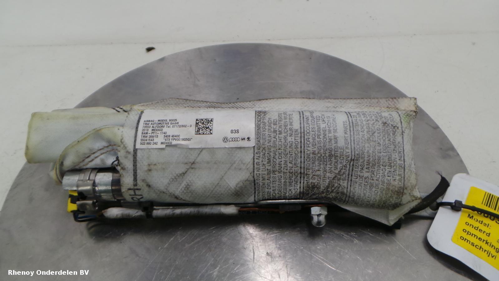 View Auto part AIRBAG RECHTS VOLKSWAGEN JETTA 2013