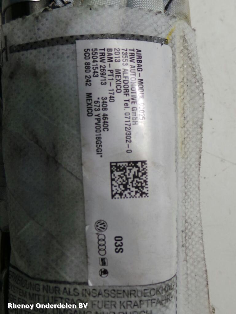 Bekijk Auto-onderdeel AIRBAG RECHTS VOLKSWAGEN JETTA 2013