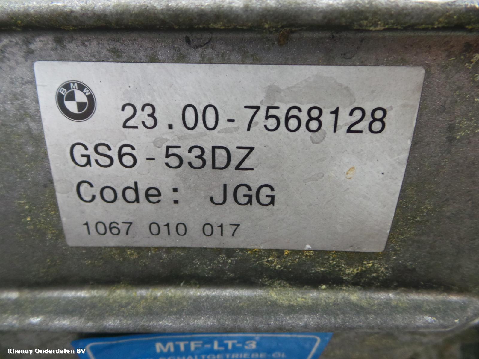 2007 BMW 1 SERIES TRANSMISSIE / VERSNELLINGSBAK View Auto part TRANSMISSIE / VERSNELLINGSBAK BMW 1 SERIES 2007