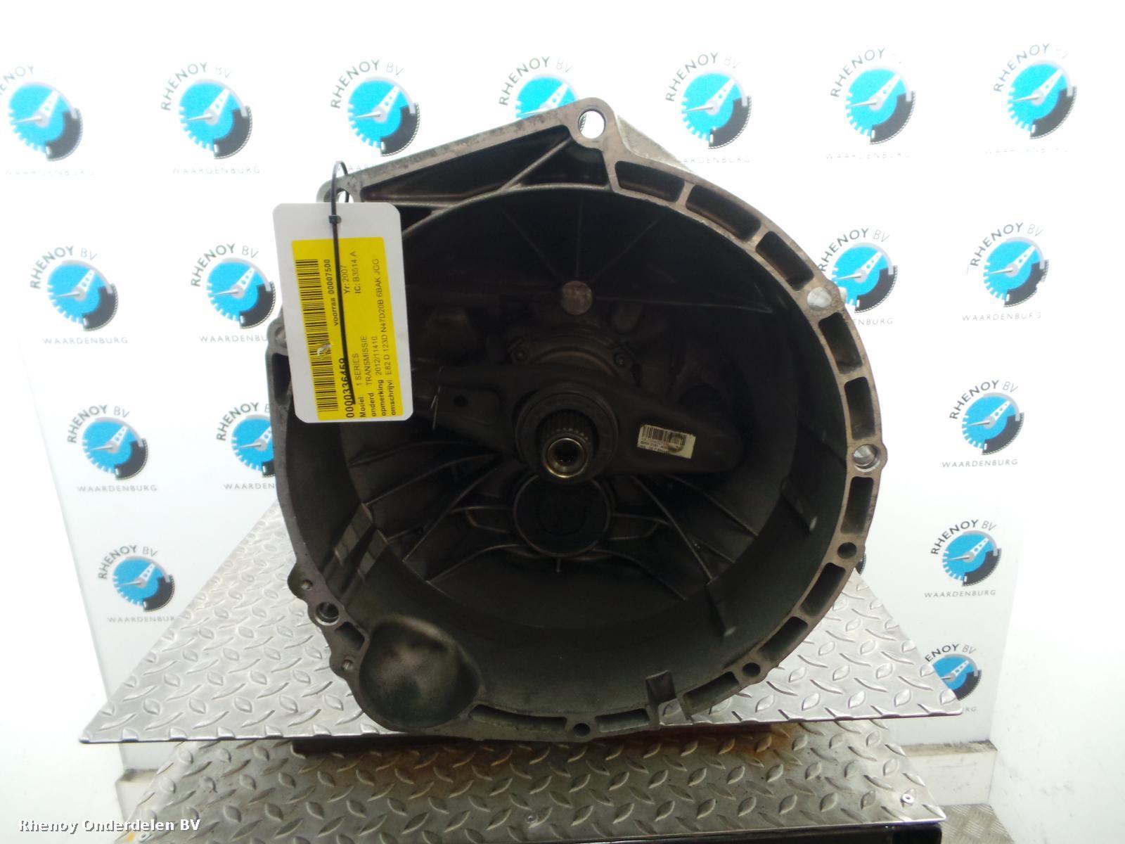 2007 BMW 1 SERIES TRANSMISSIE / VERSNELLINGSBAK View Auto part TRANSMISSIE / VERSNELLINGSBAK BMW 1 SERIES 2007
