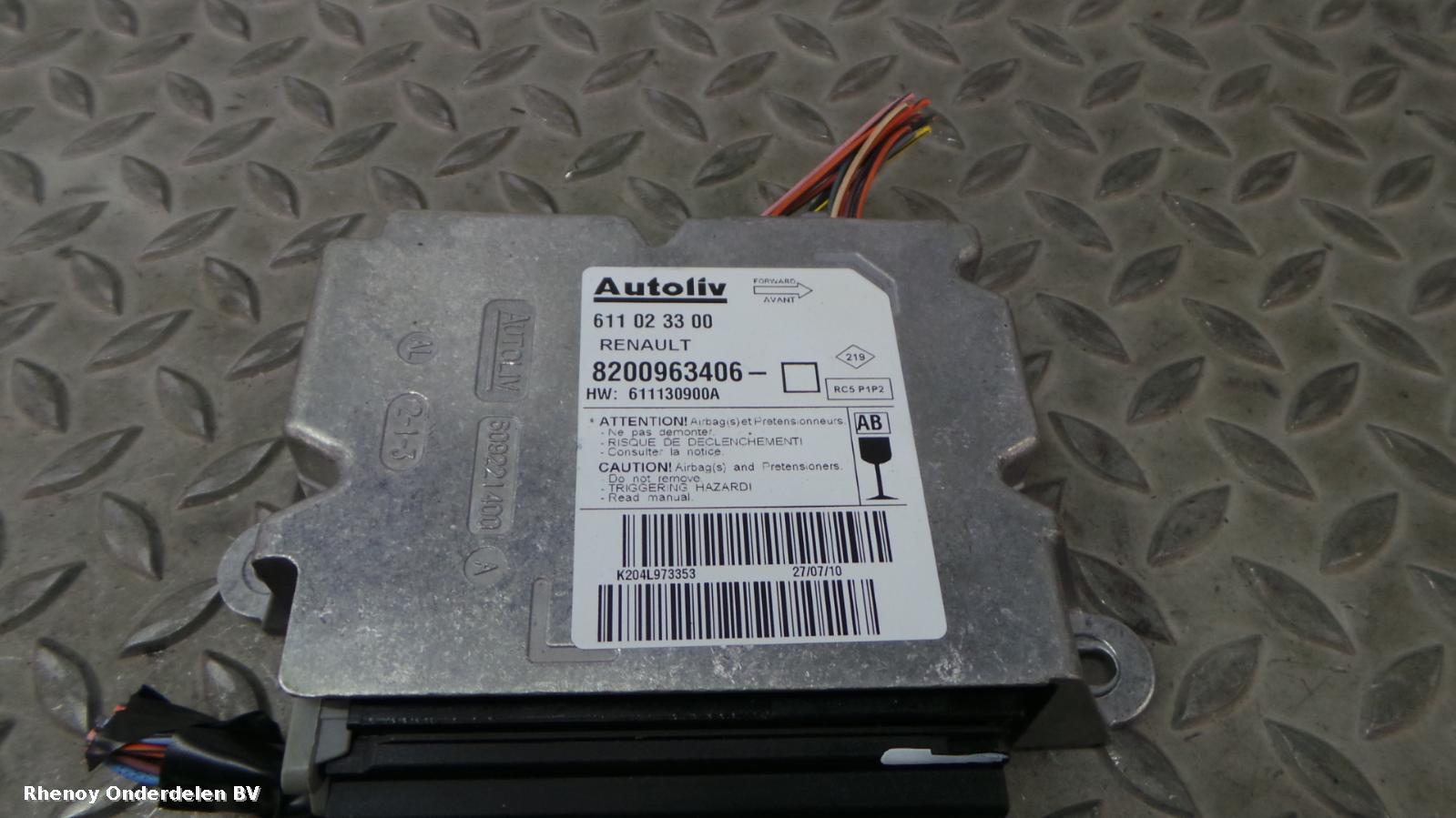 2013 RENAULT CLIO AIRBAG LINKS View Auto part AIRBAG LINKS RENAULT CLIO 2013