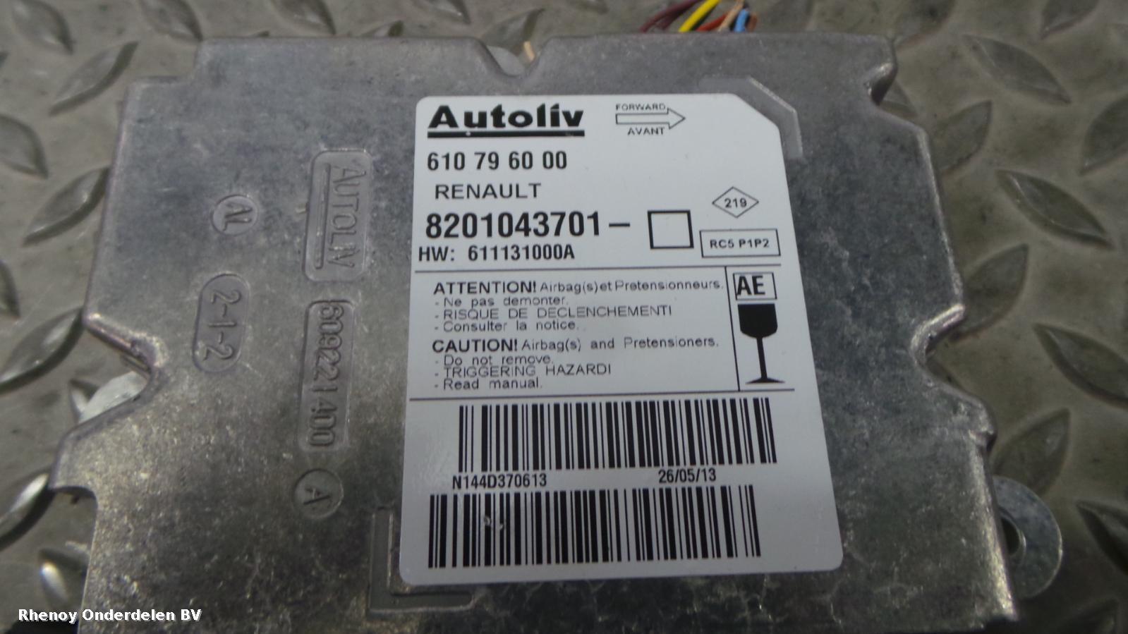 View Auto part AIRBAG SET RENAULT CLIO 2013