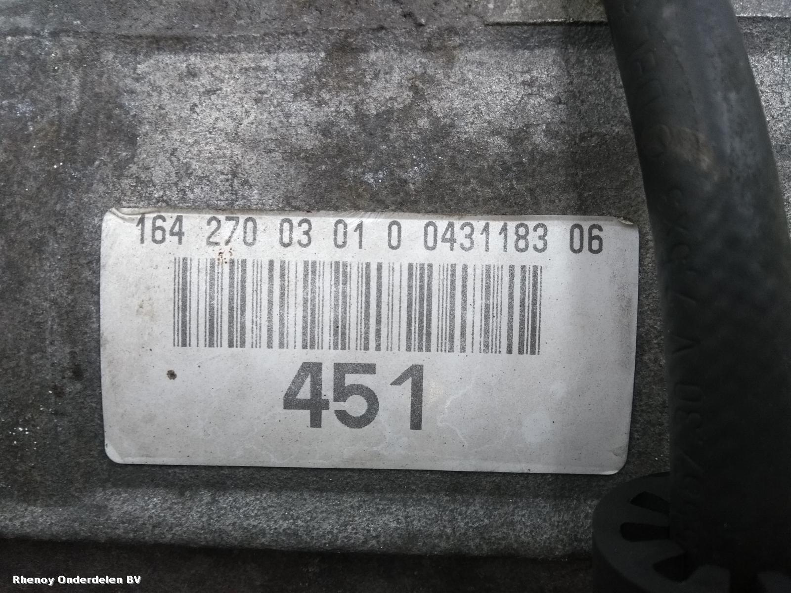 2006 MERCEDES M CLASS TRANSMISSIE / VERSNELLINGSBAK View Auto part TRANSMISSIE / VERSNELLINGSBAK MERCEDES M CLASS 2006