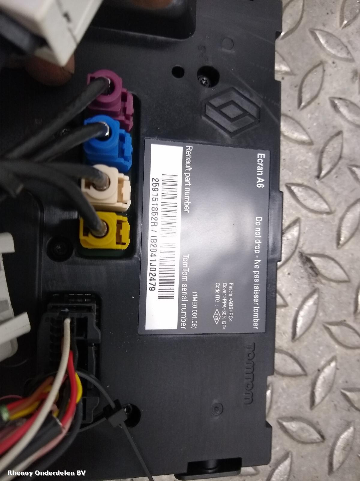 2011 RENAULT CLIO NAVIGATIE View Auto part NAVIGATIE RENAULT CLIO 2011