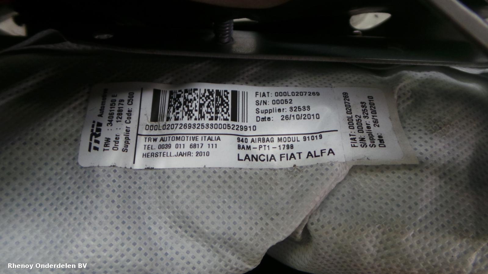 2011 ALFA ROMEO GIULIETTA AIRBAG LINKS View Auto part AIRBAG LINKS ALFA ROMEO GIULIETTA 2011