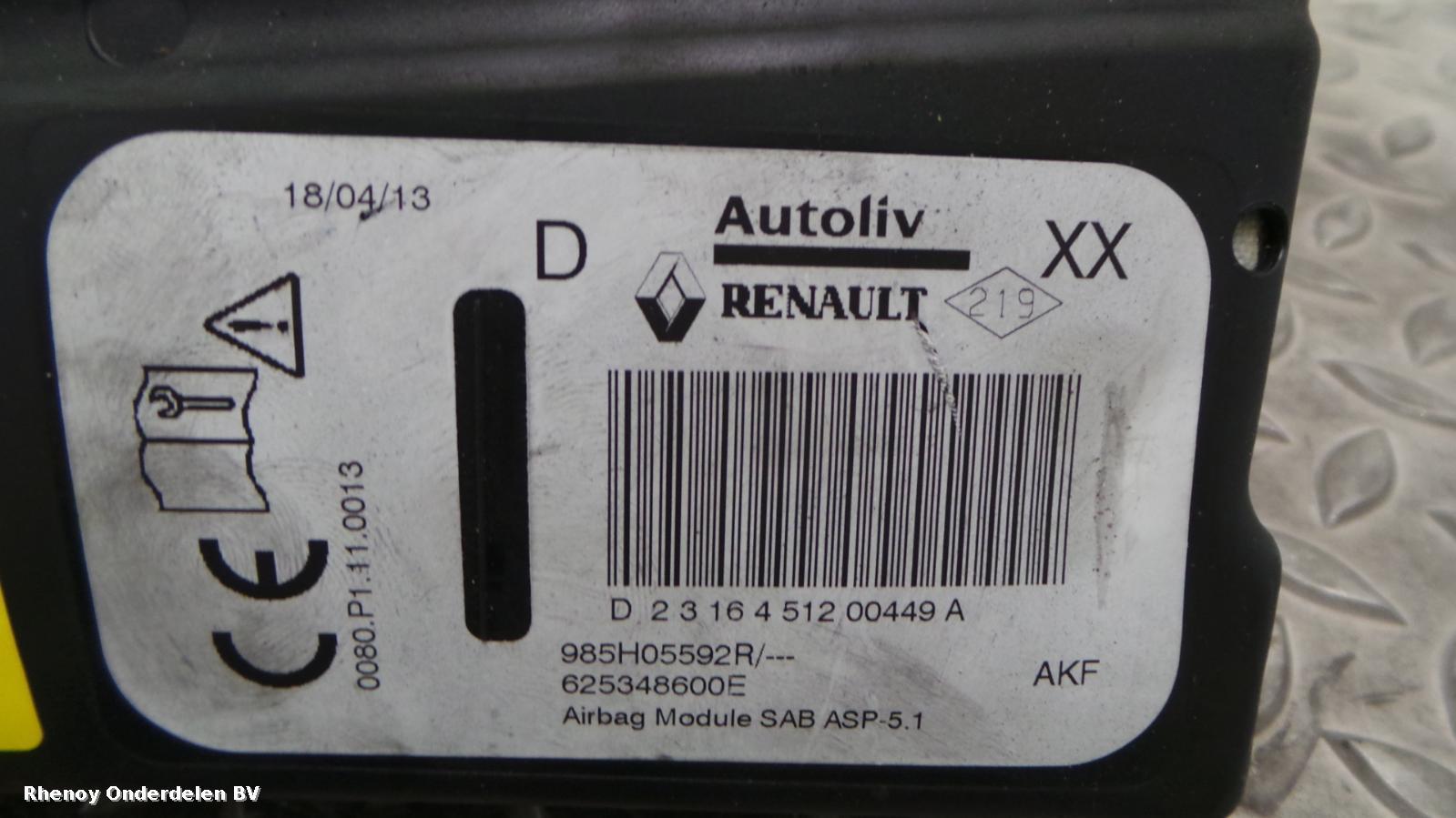 View Auto part R Air Bag RENAULT CLIO 2013