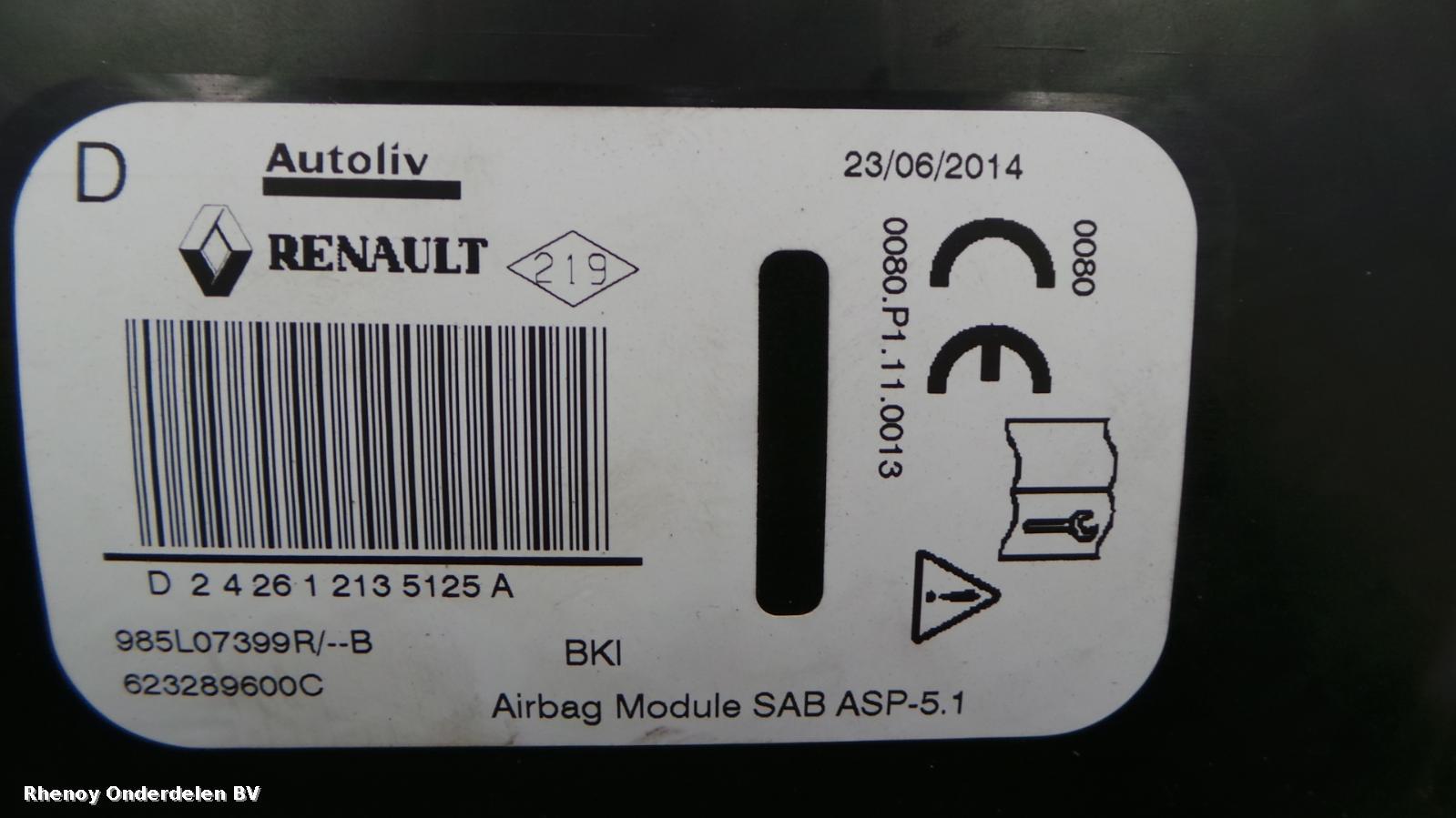 Bekijk Auto-onderdeel AIRBAG RECHTS RENAULT MEGANE 2015