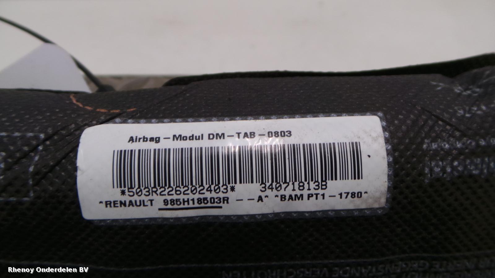 Bekijk Auto-onderdeel AIRBAG RECHTS RENAULT CLIO 2013