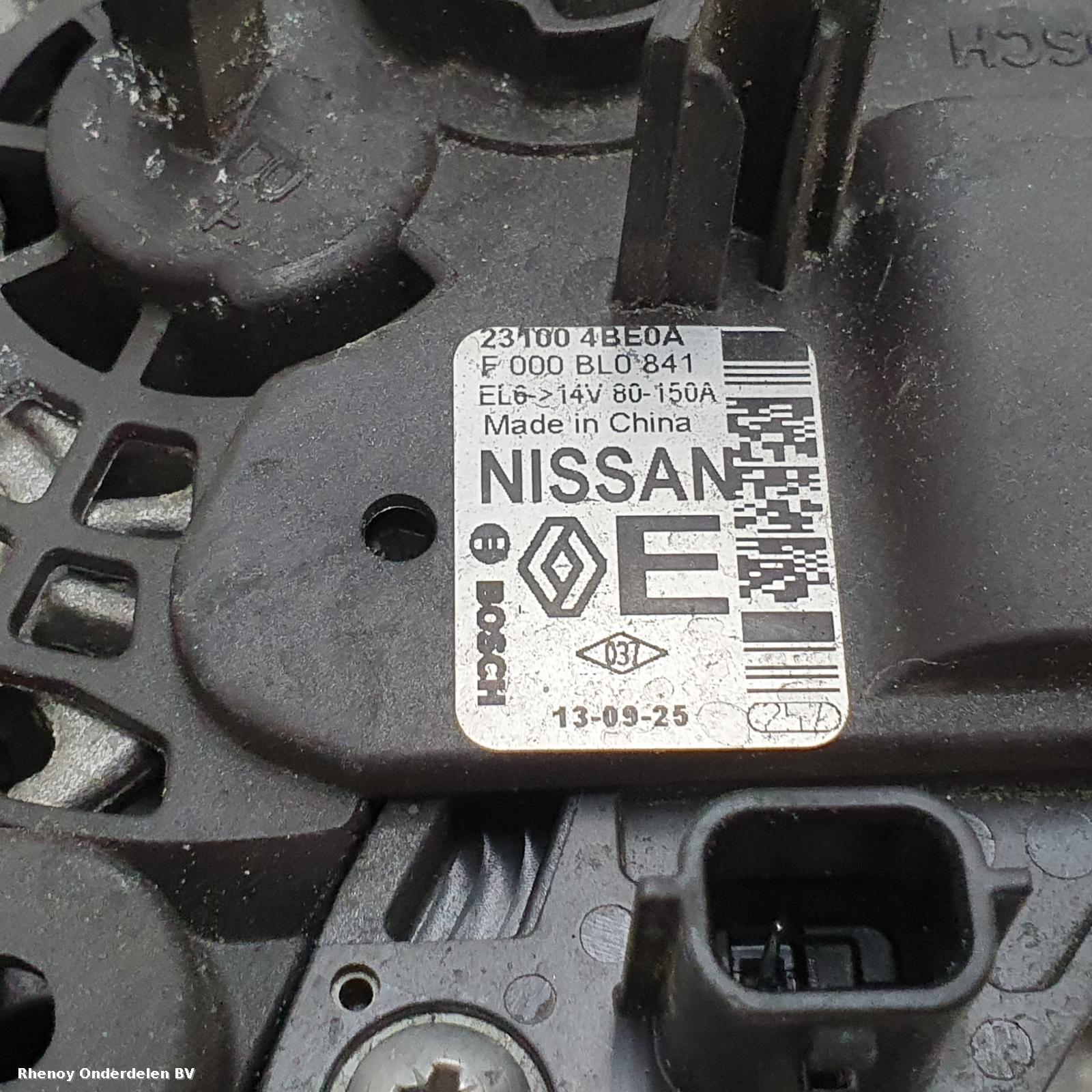 2014 NISSAN X TRAIL Alternator View Auto part Alternator NISSAN X TRAIL 2014