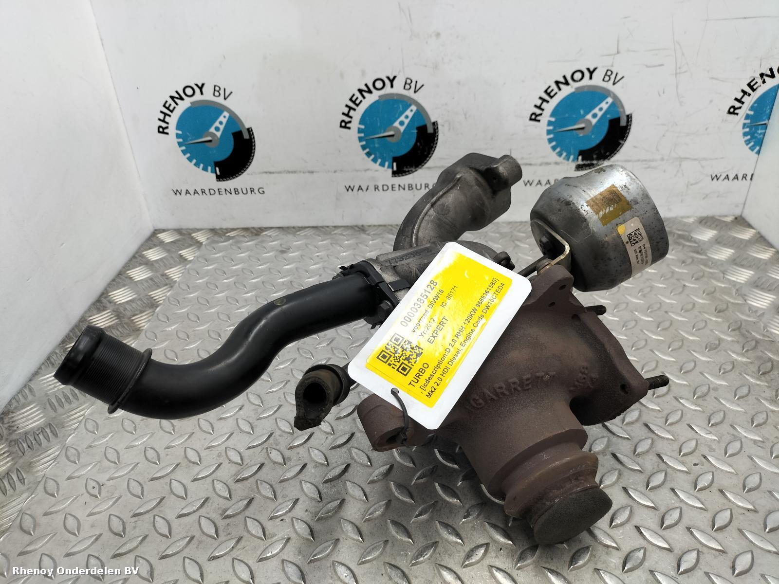2012 PEUGEOT EXPERT TURBO View Auto part TURBO PEUGEOT EXPERT 2012