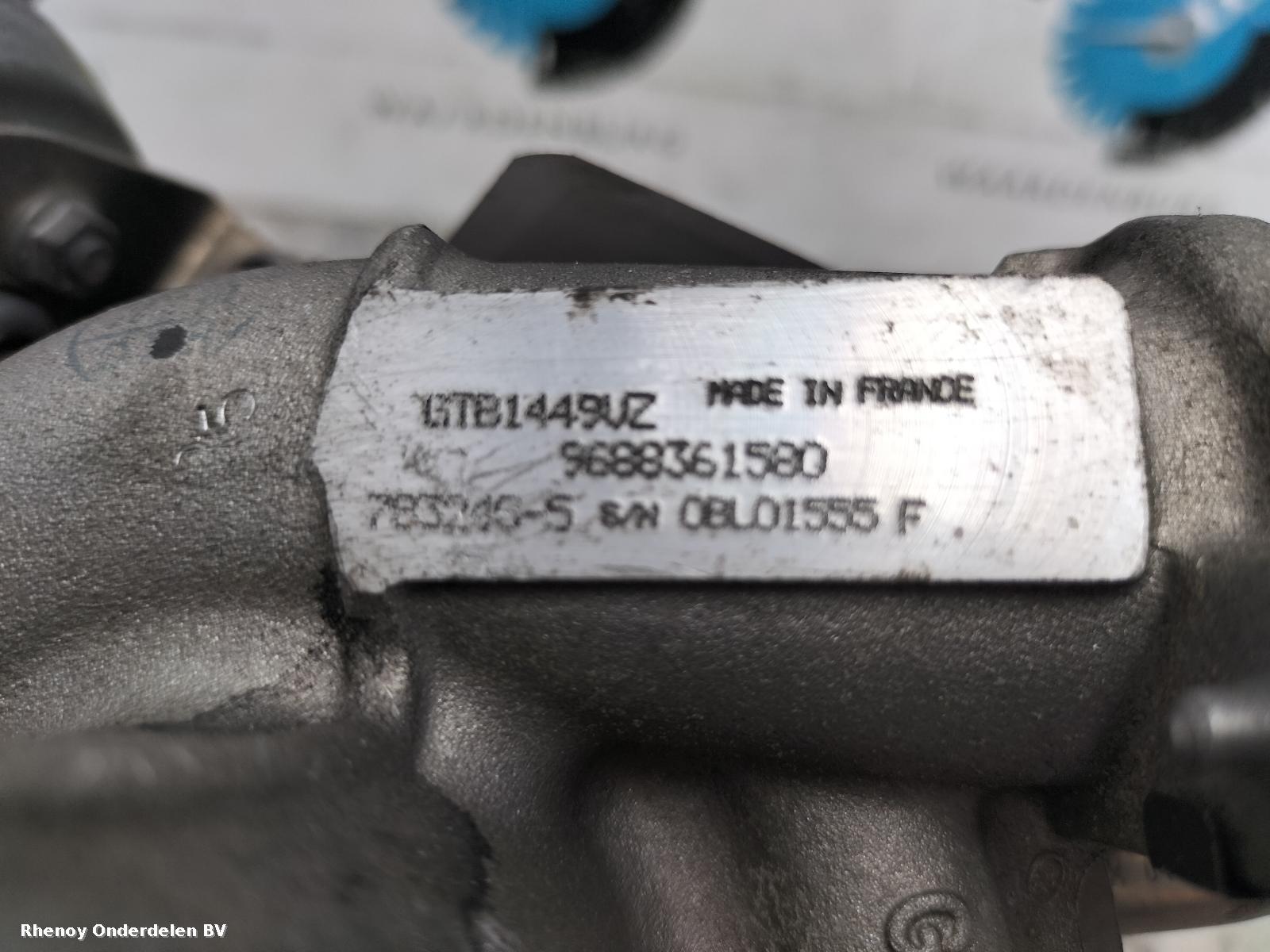 2012 PEUGEOT EXPERT TURBO View Auto part TURBO PEUGEOT EXPERT 2012