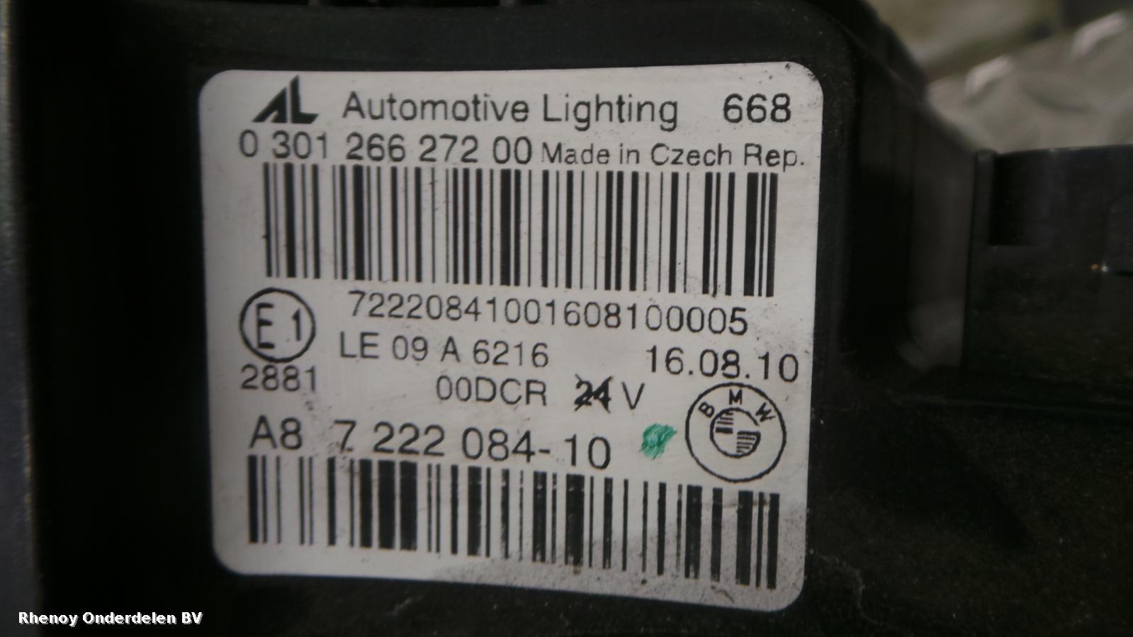 View Auto part KOPLAMP R BMW 6 SERIES 2012