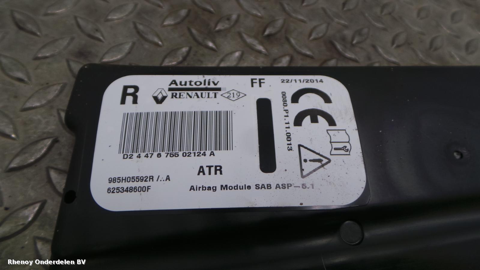 View Auto part R Air Bag RENAULT CLIO 2014