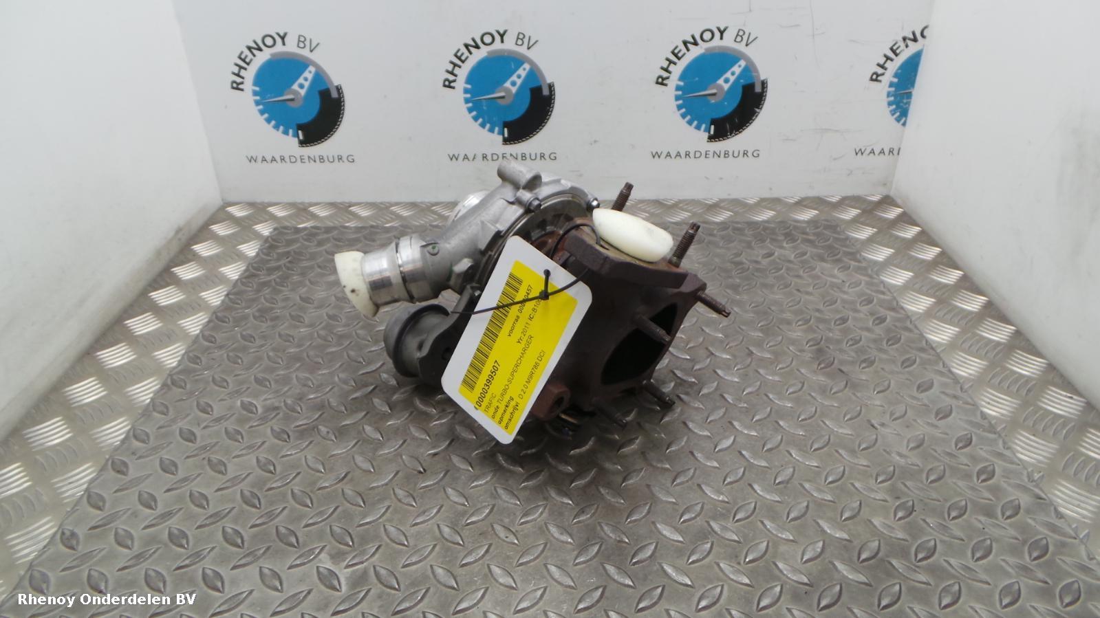 2011 RENAULT TRAFIC Turbocharger View Auto part Turbocharger RENAULT TRAFIC 2011