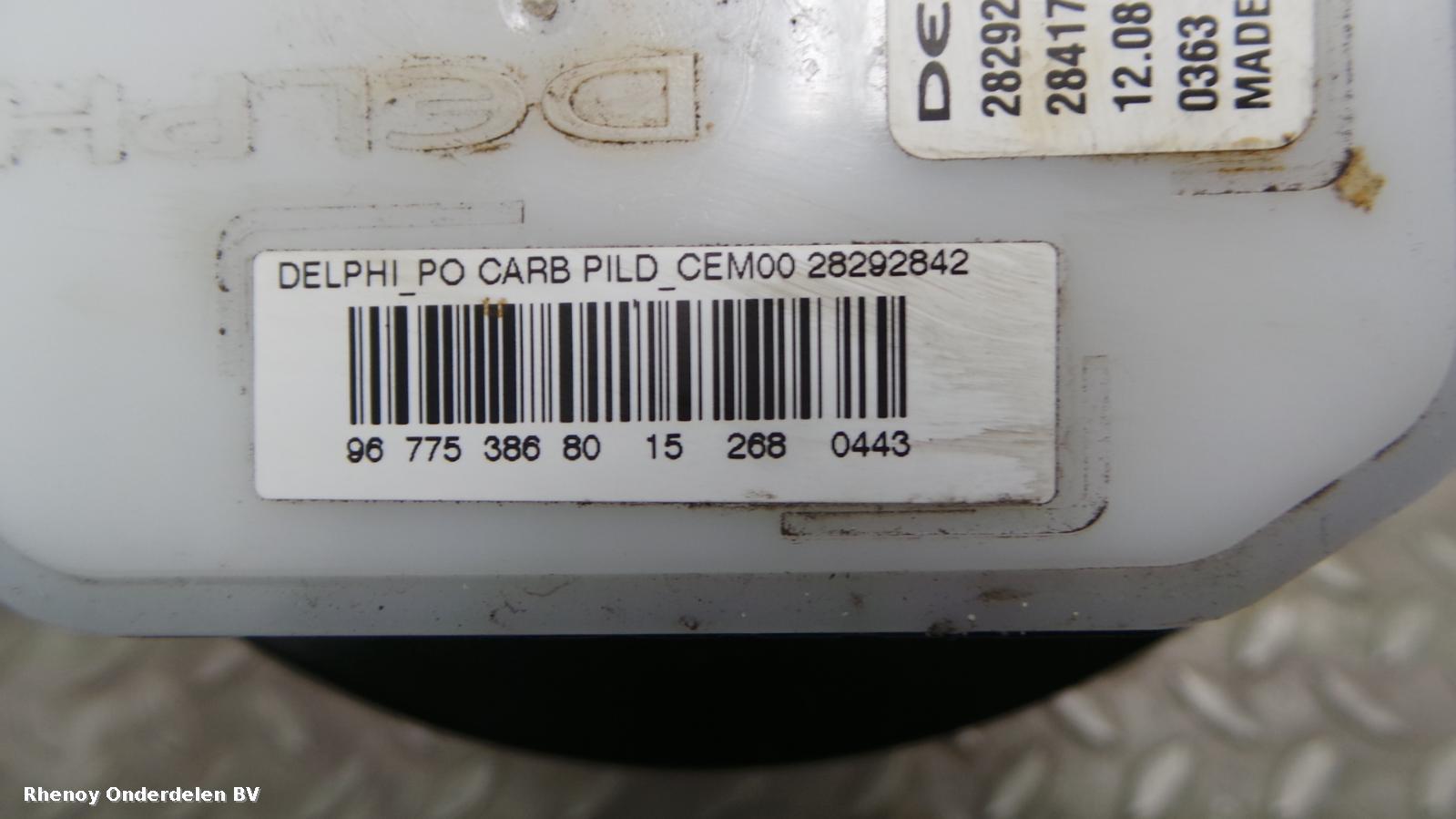 View Auto part Fuel Pump PEUGEOT 508 2015