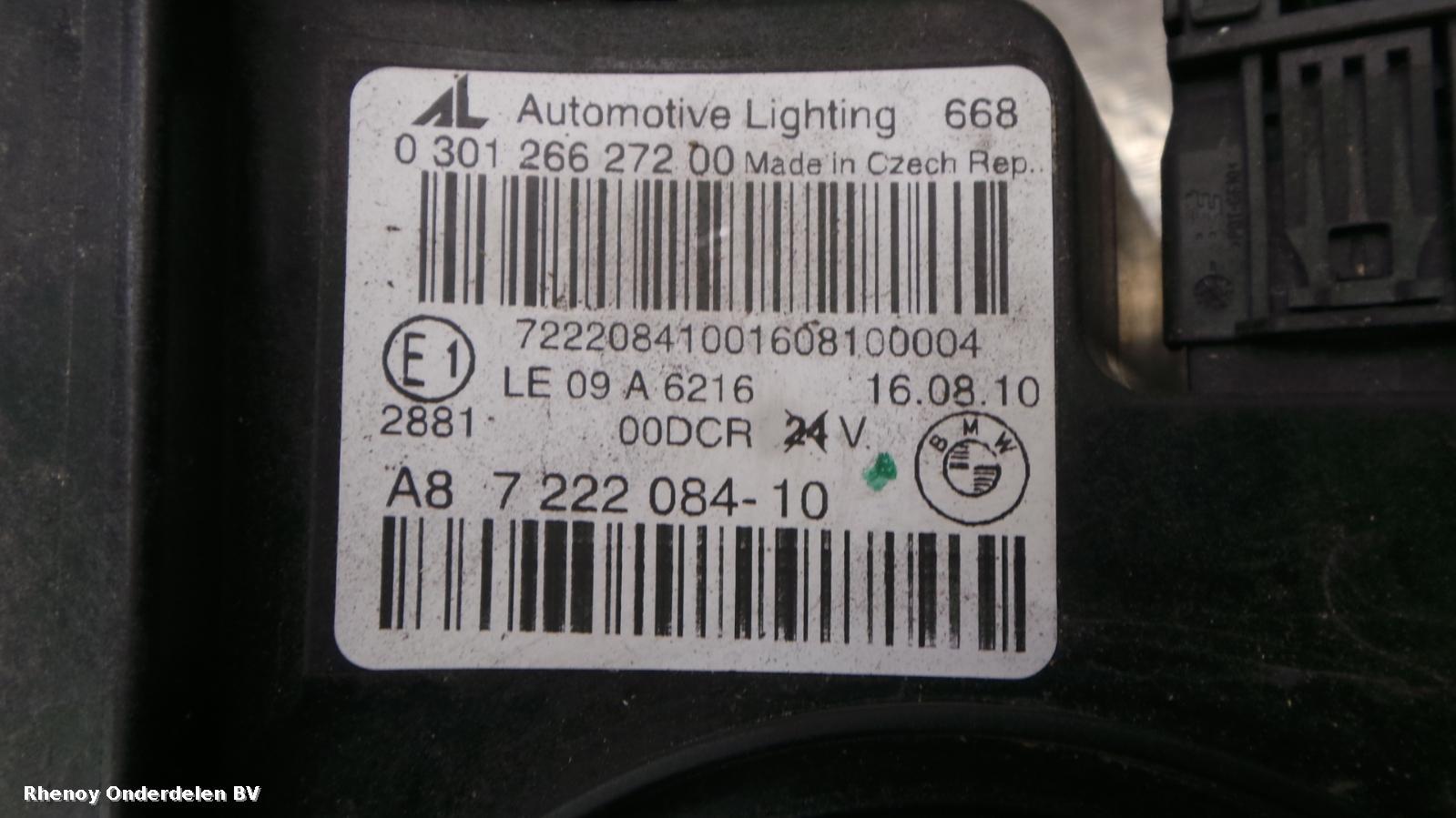 View Auto part KOPLAMP R BMW 6 SERIES 2012