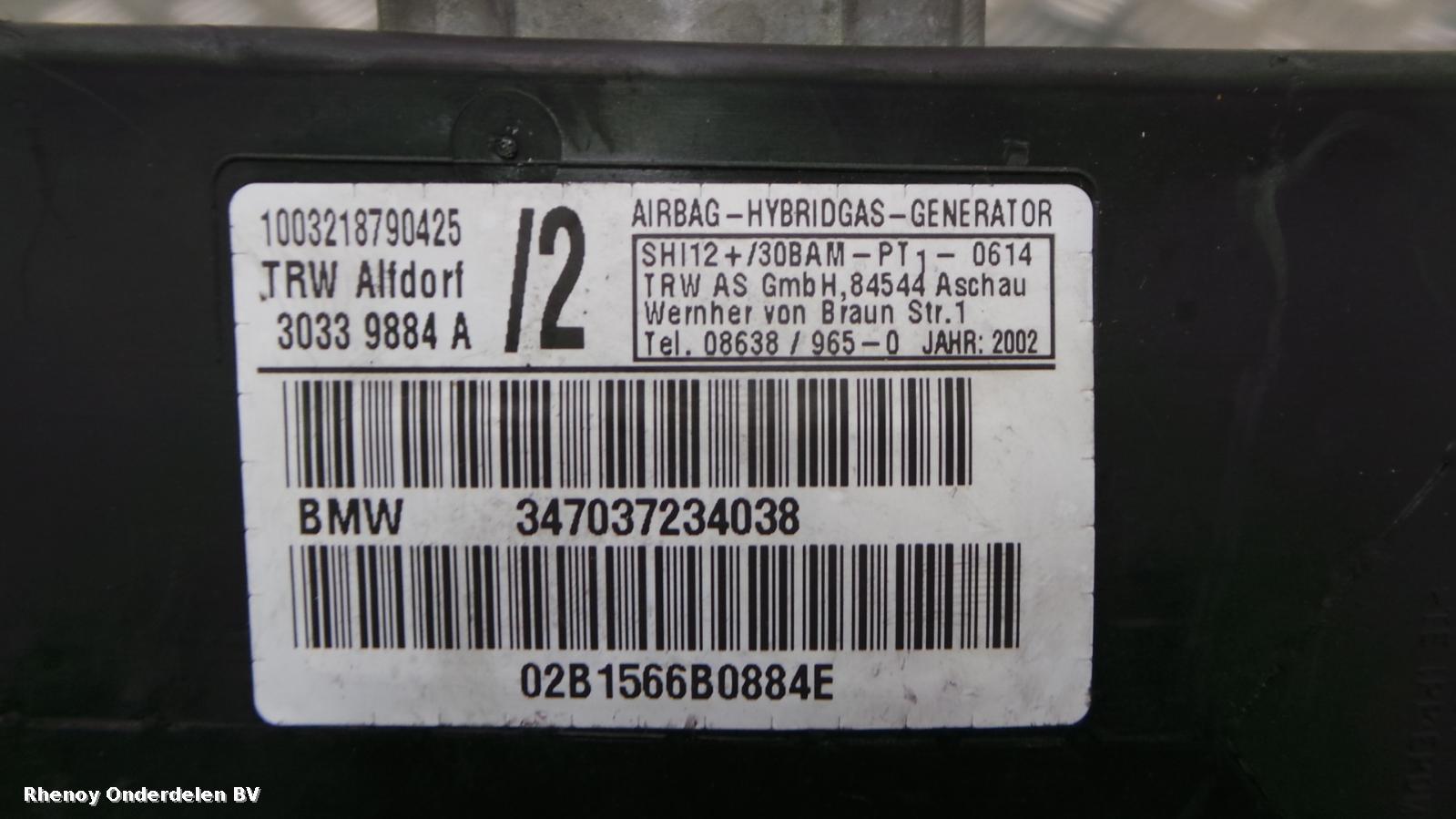 View Auto part AIRBAG RECHTS BMW X5 2003