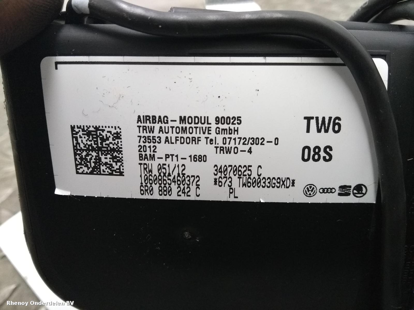 View Auto part R Air Bag SEAT IBIZA 2012