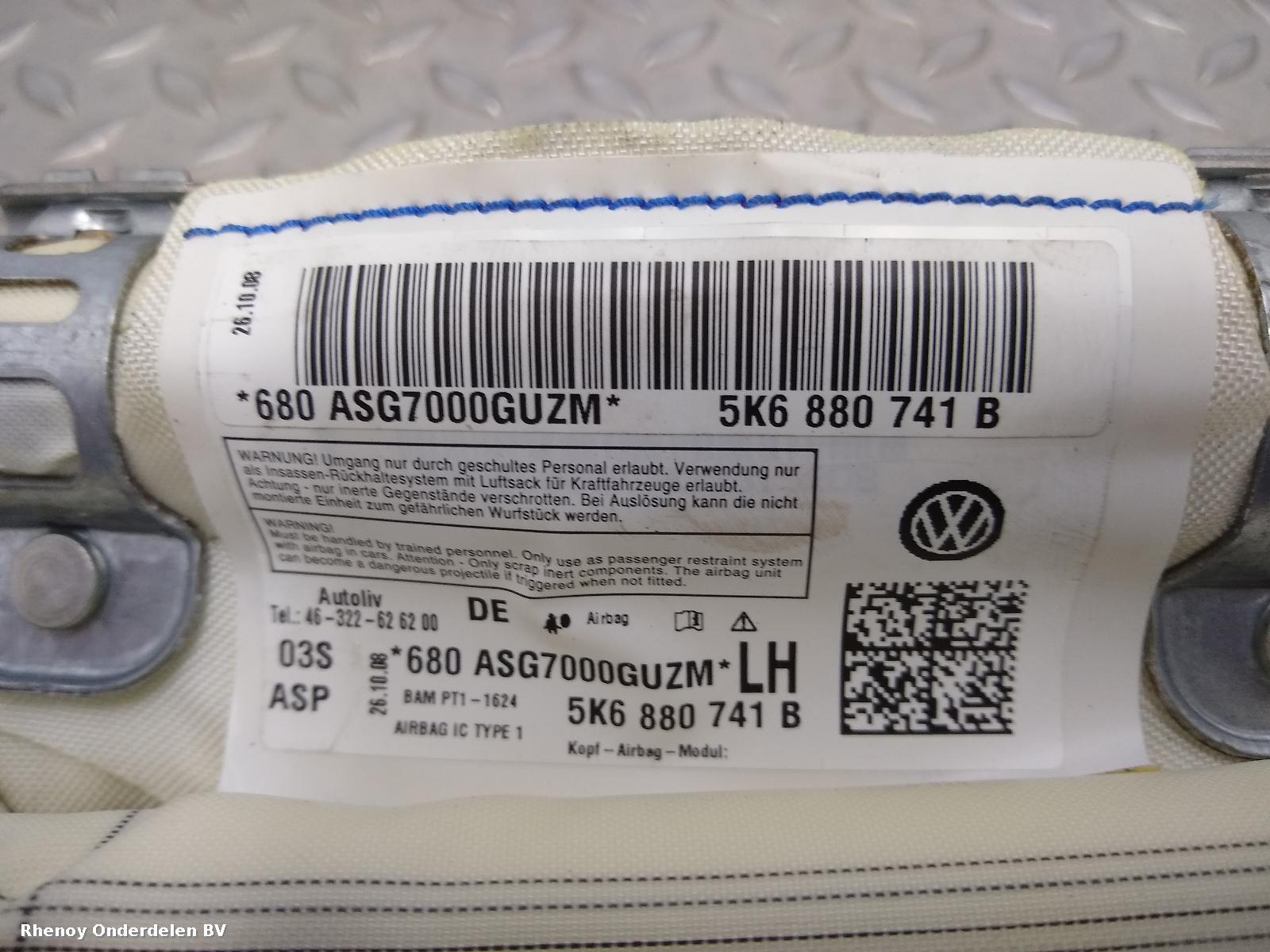 View Auto part AIRBAG LINKS VOLKSWAGEN GOLF 2010