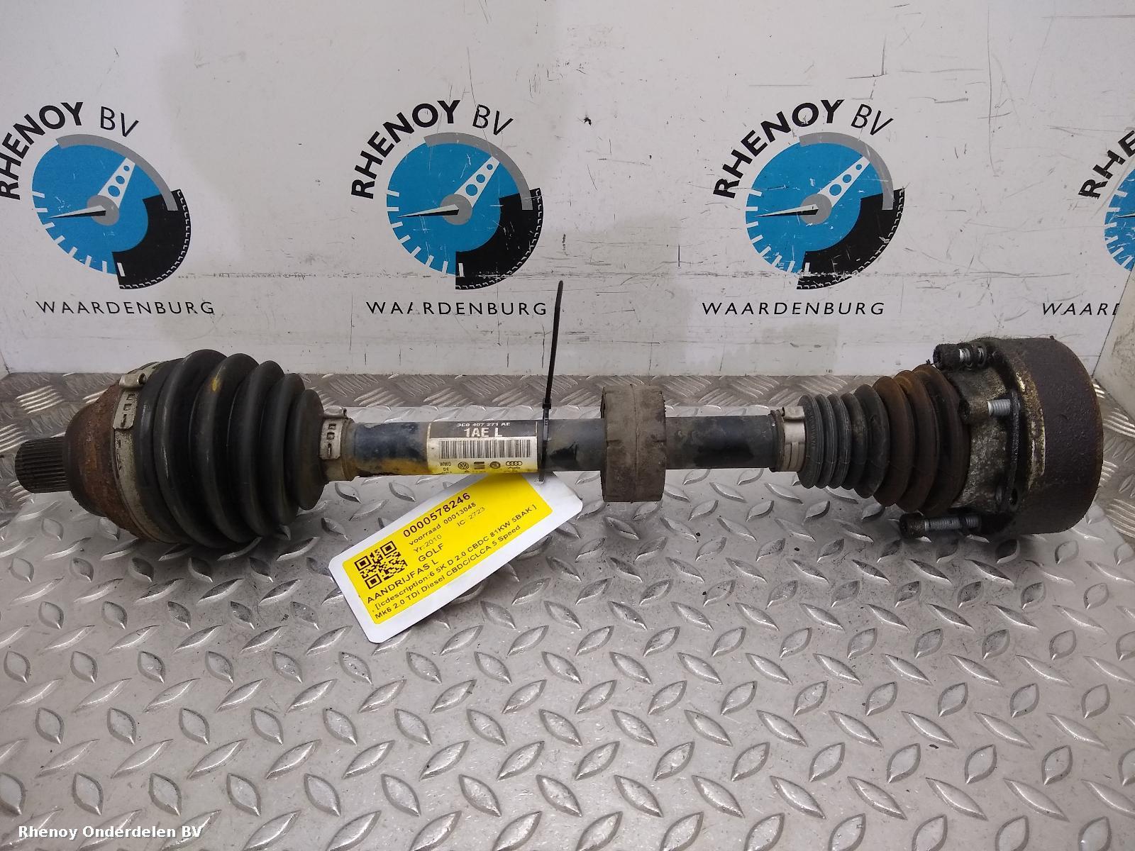 Bekijk Auto-onderdeel AANDRIJFAS L VOLKSWAGEN GOLF 2010