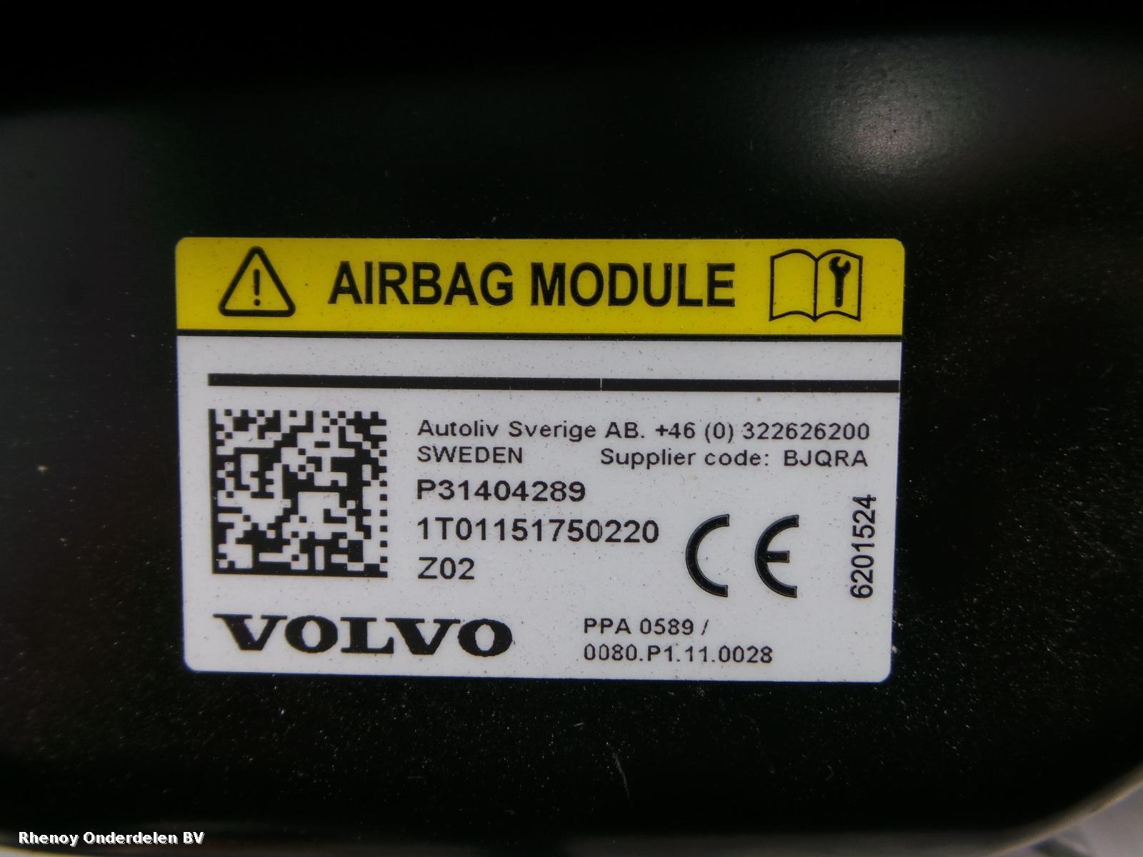 View Auto part AIRBAG MOTORKAP VOLVO V40 2015