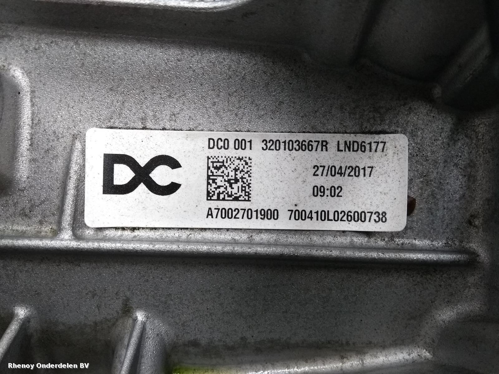 View Auto part TRANSMISSIE / VERSNELLINGSBAK RENAULT TWINGO 2017