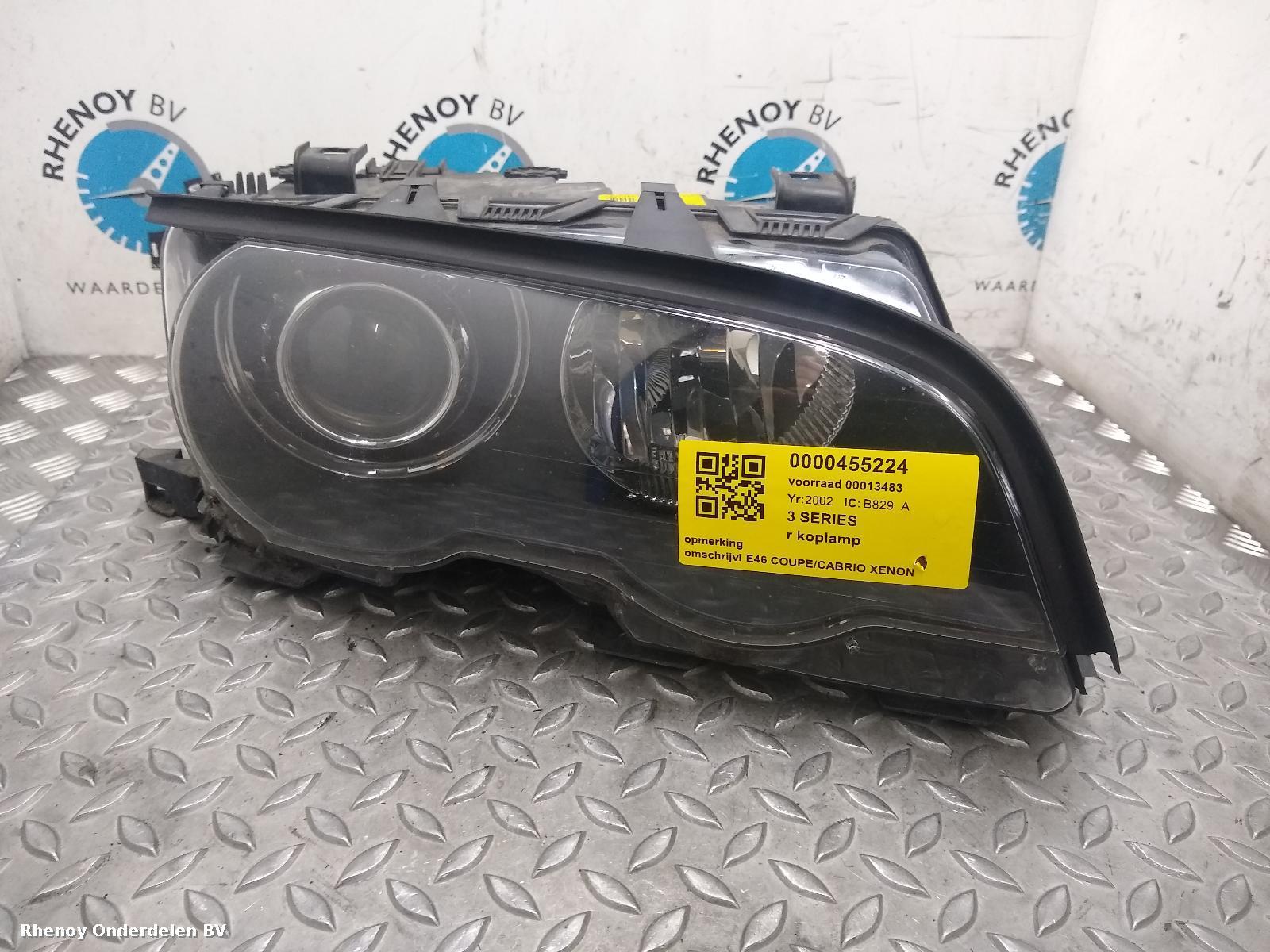 View Auto part R Headlamp BMW 3 SERIES 2002