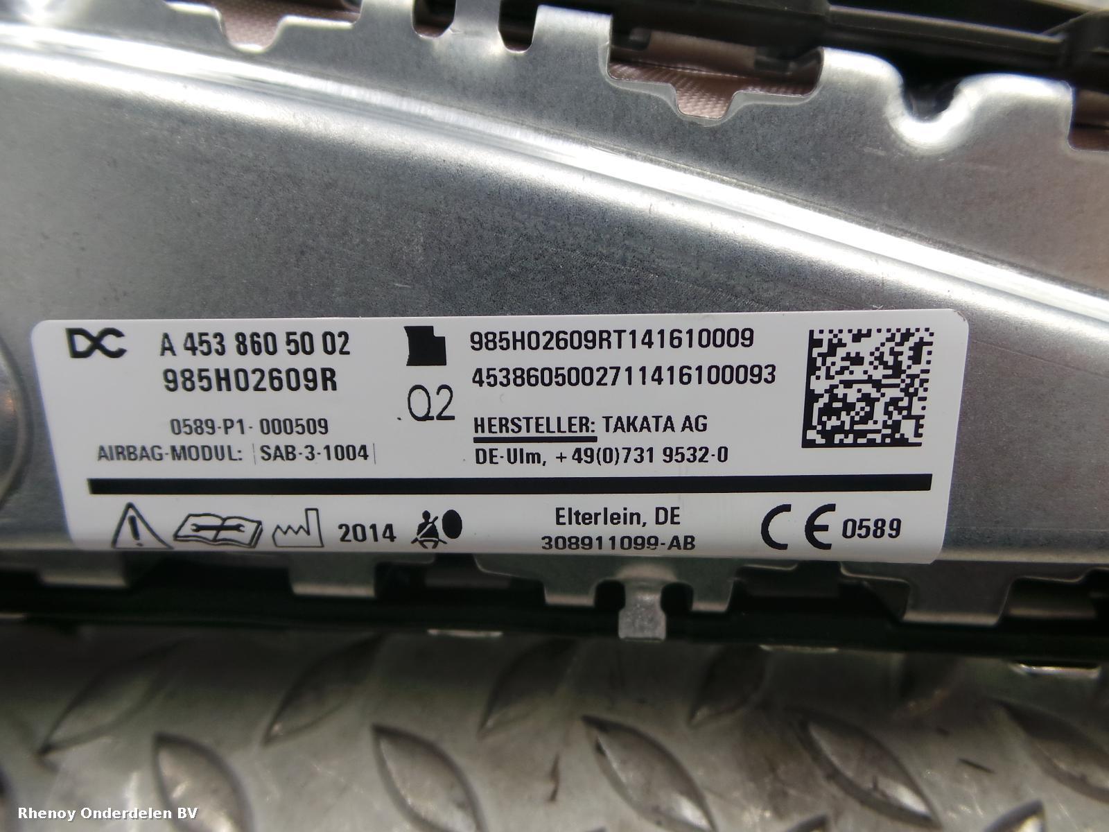 View Auto part AIRBAG RECHTS SMART FORFOUR 2014