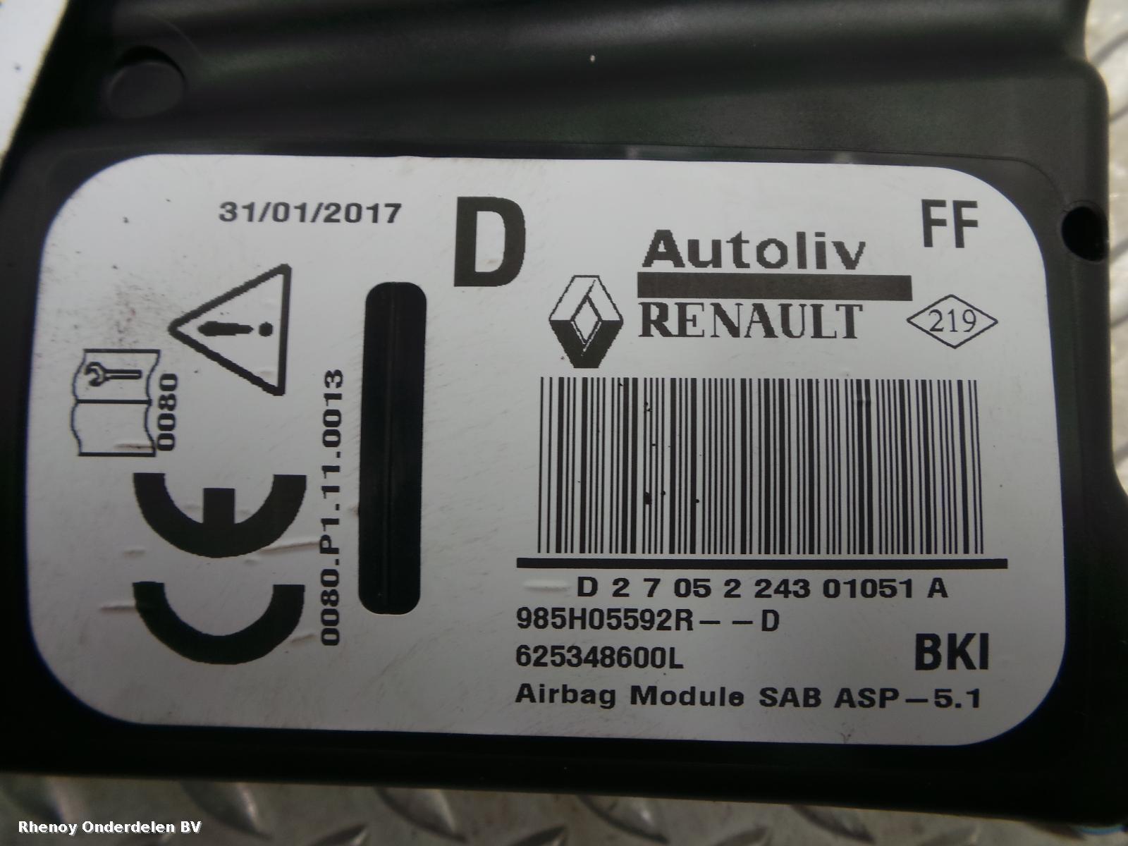 View Auto part AIRBAG RECHTS RENAULT CAPTUR 2017