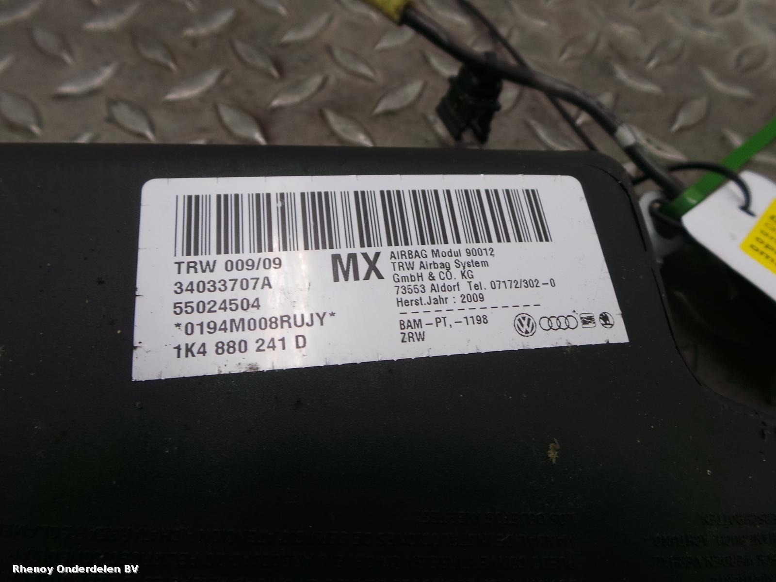 2009 VOLKSWAGEN GOLF AIRBAG LINKS View Auto part AIRBAG LINKS VOLKSWAGEN GOLF 2009