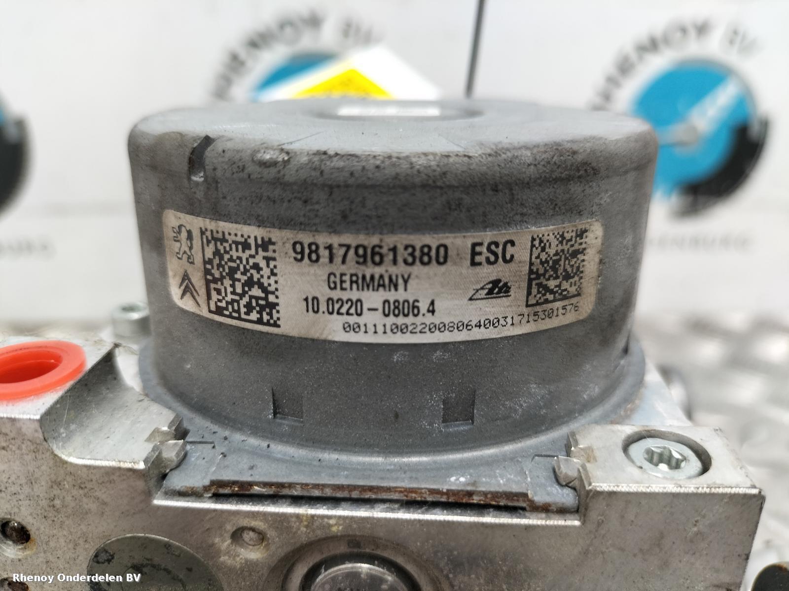 2017 PEUGEOT 2008 ABS POMP View Auto part ABS POMP PEUGEOT 2008 2017