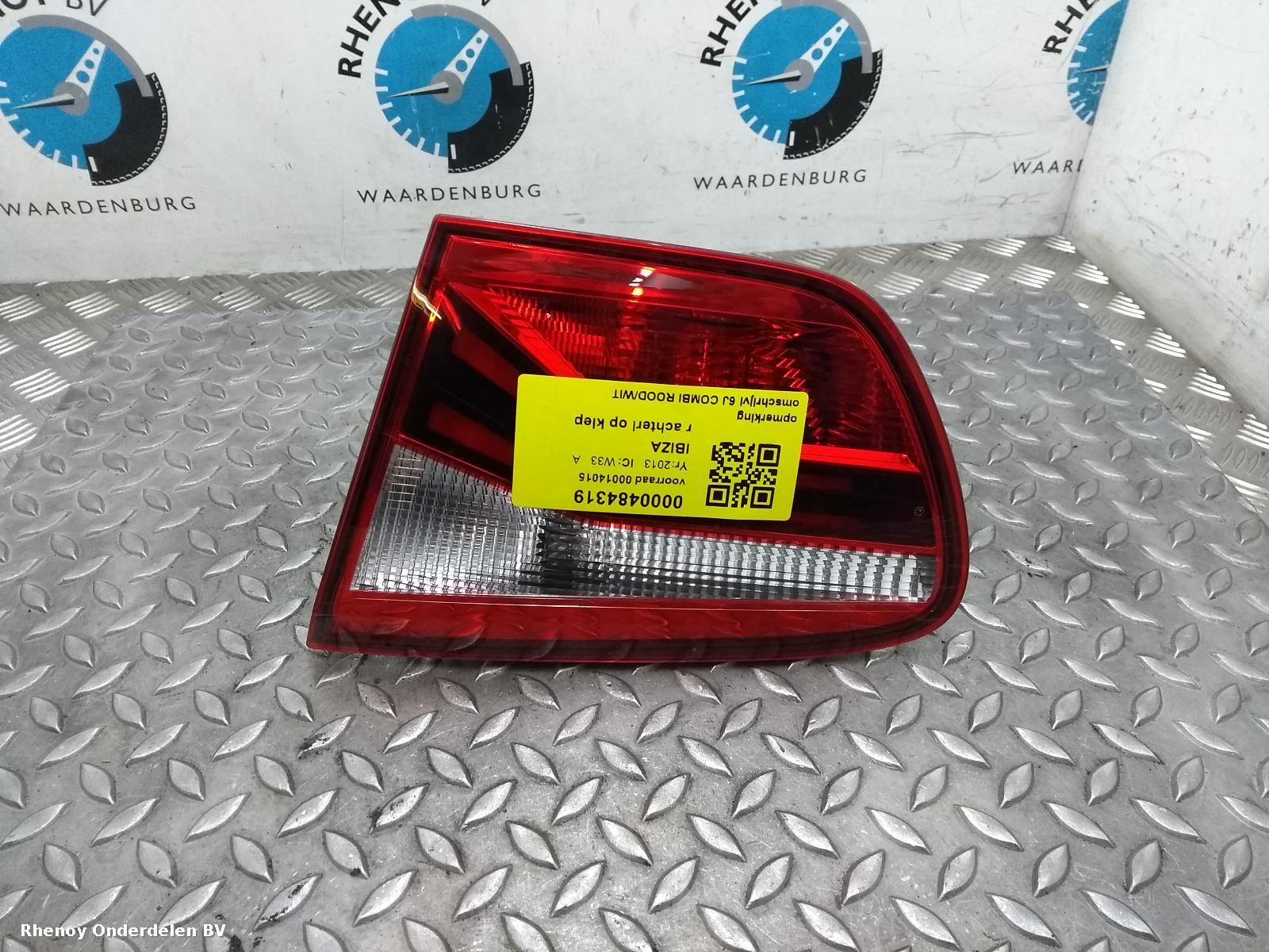Bekijk Auto-onderdeel ACHTERLICHT R SEAT IBIZA 2013