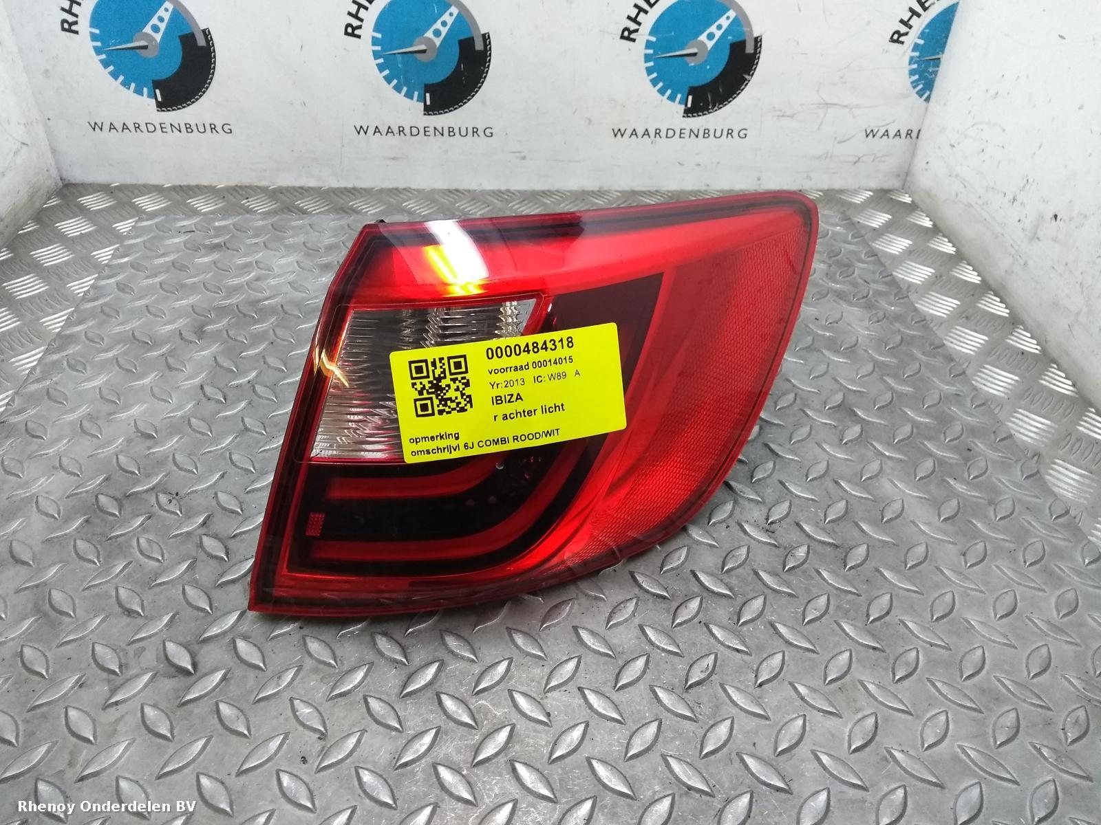Bekijk Auto-onderdeel ACHTERLICHT R SEAT IBIZA 2013
