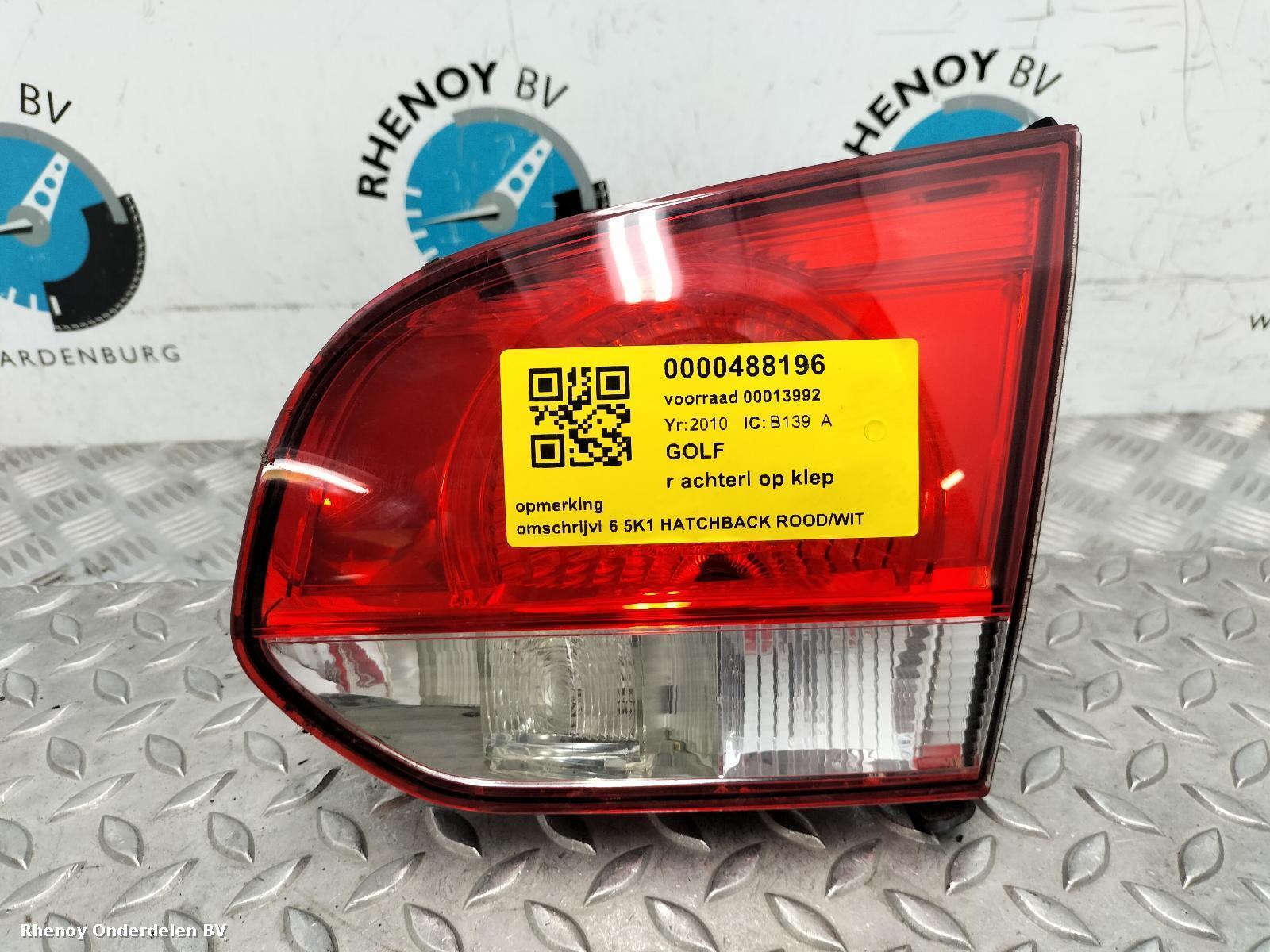 Bekijk Auto-onderdeel ACHTERLICHT R VOLKSWAGEN GOLF 2010