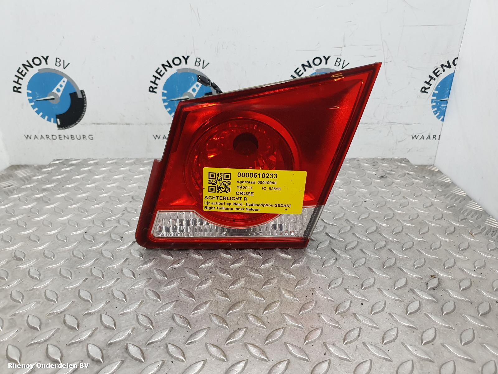 Bekijk Auto-onderdeel ACHTERLICHT R CHEVROLET CRUZE 2013