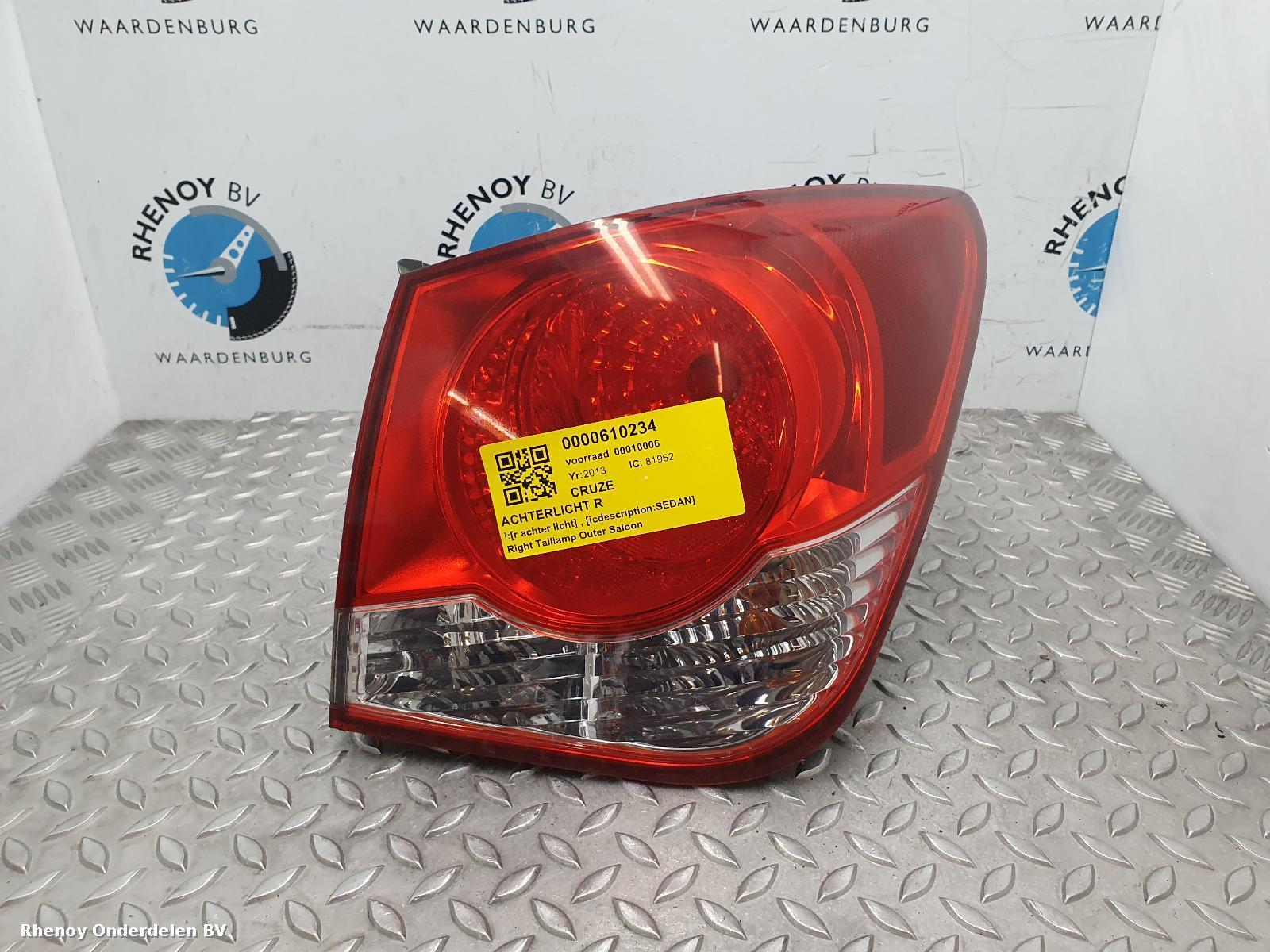 Bekijk Auto-onderdeel ACHTERLICHT R CHEVROLET CRUZE 2013